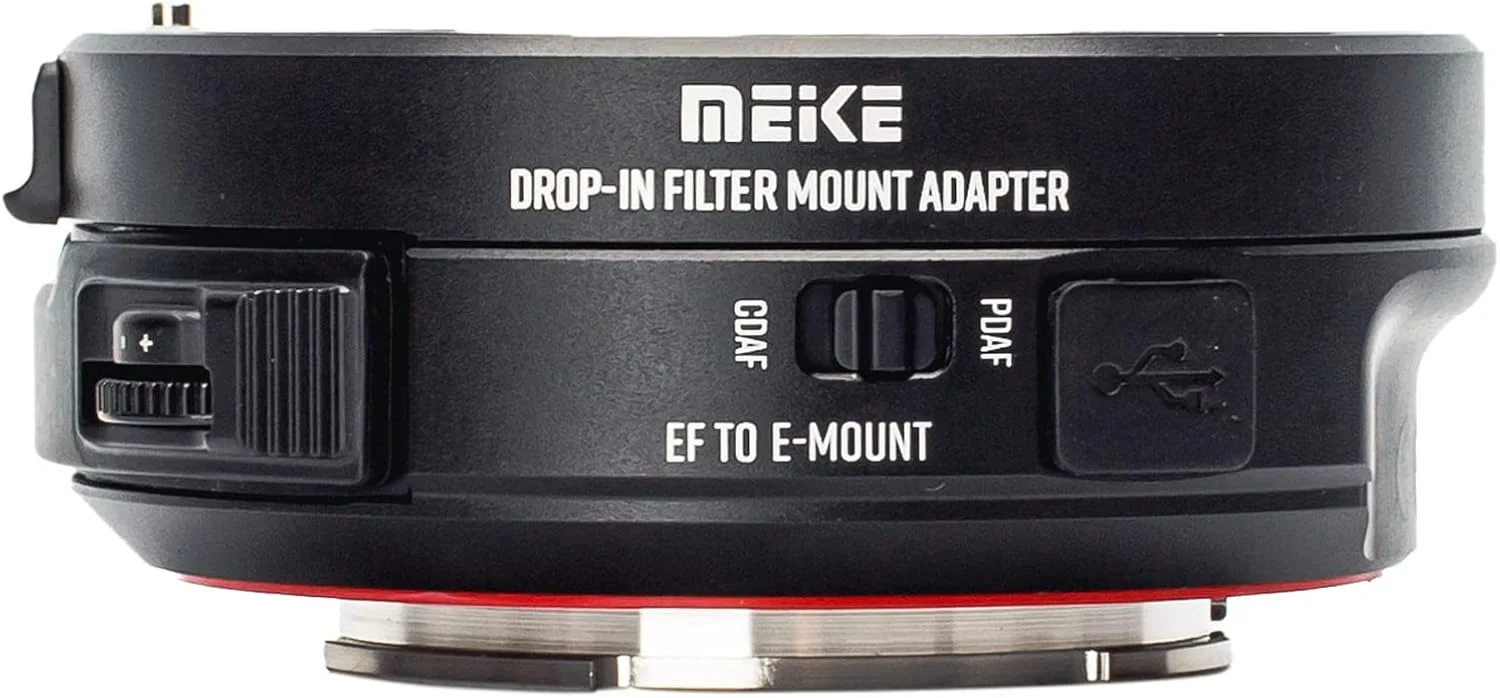 آداپتور لنز مانت اتوماتیک فوکوس Meike MK-EFTE-C VND با مبدل فیلترهای متغیر ND و UV برای لنزهای Canon EF/EF-S به دوربین های Sony E Mount مدل های A9 A7III A7II A7 A7R3 A7R4
