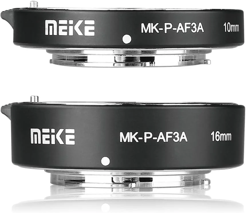 لوله افزایش طول ماکرو با فوکوس خودکار فلزی Meike MK-P-AF3A برای لنزهای دوربین سیستم Olympus Panasonic Micro Four Thirds M4/3 با اندازه 10MM 16MM لوله افزایش طول ماکرو با فوکوس خودکار فلزی Meike MK-P-AF3A برای لنزهای دوربین سیستم Olympus Panasonic Micro Four Thirds M4/3 با اندازه 10MM 16MM