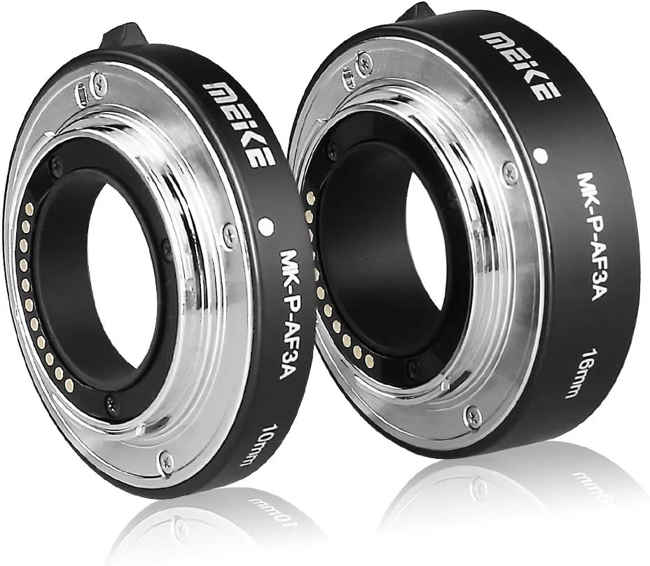 لوله افزایش طول ماکرو با فوکوس خودکار فلزی Meike MK-P-AF3A برای لنزهای دوربین سیستم Olympus Panasonic Micro Four Thirds M4/3 با اندازه 10MM 16MM لوله افزایش طول ماکرو با فوکوس خودکار فلزی Meike MK-P-AF3A برای لنزهای دوربین سیستم Olympus Panasonic Micro Four Thirds M4/3 با اندازه 10MM 16MM