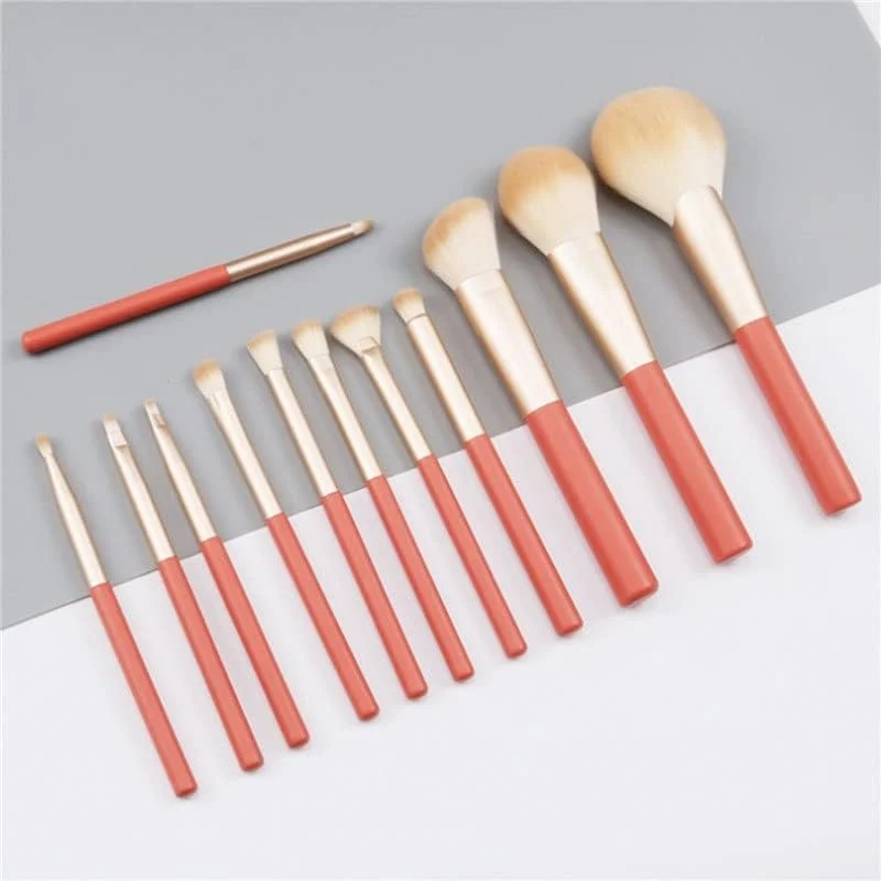 ست 12 عددی برس آرایشی Skipdr، حرفه ای برای سایه چشم، کرم پودر، رژگونه، پودر، خط چشم، مژه، رژ لب، ابزار آرایشی