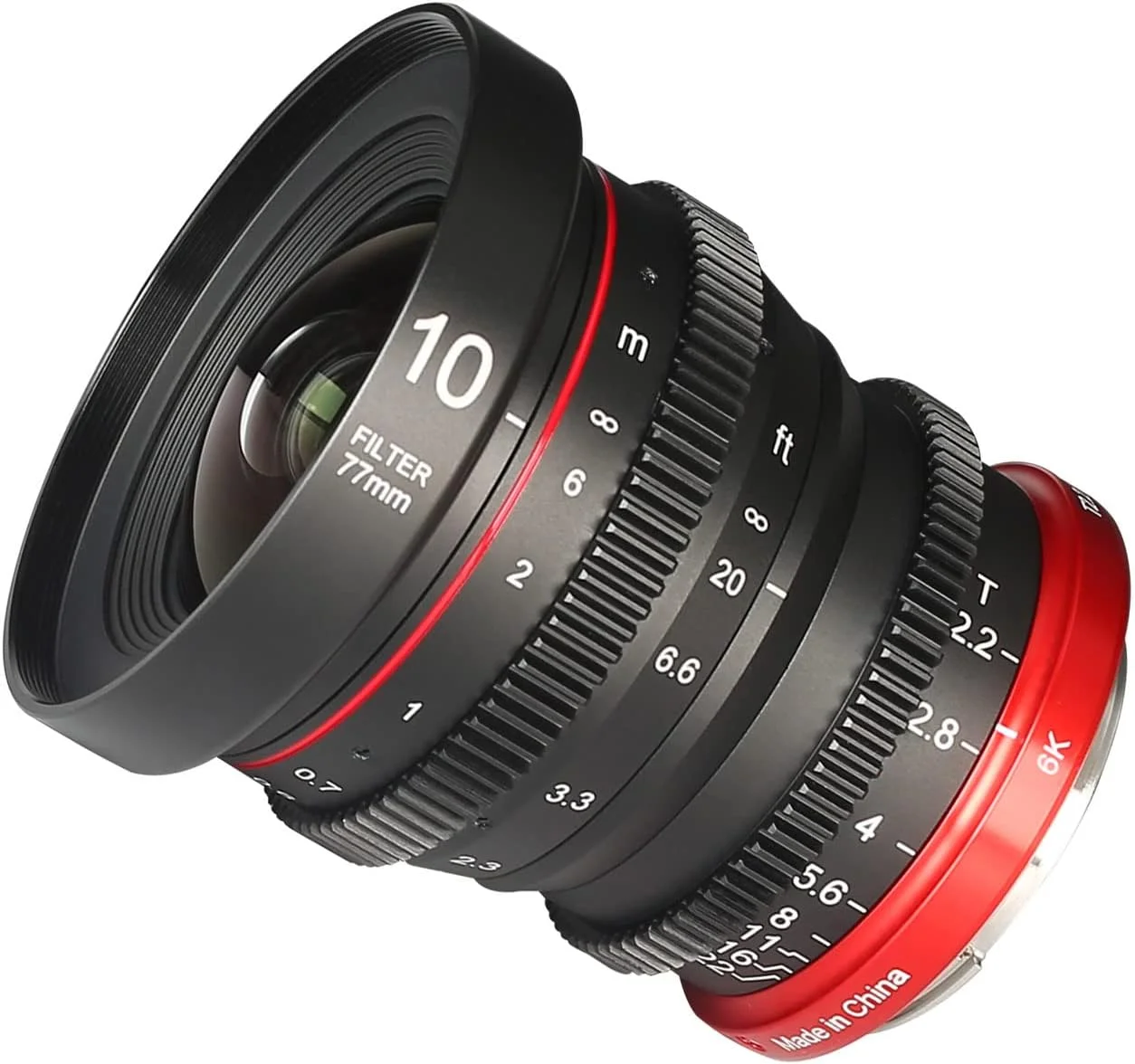 لنز سینمایی مینی 10 میلیمتری Meike با دیافراگم T2.2 و فوکوس دستی برای دوربینهای APS-C با مانت Canon RF لنز سینمایی مینی 10 میلیمتری Meike با دیافراگم T2.2 و فوکوس دستی برای دوربینهای APS-C با مانت Canon RF