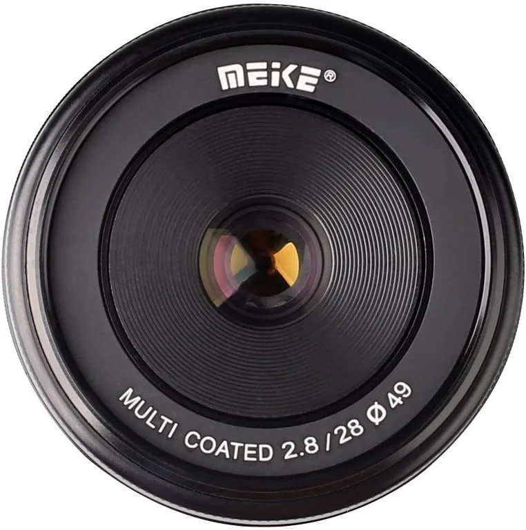 لنز 28mm F2.8 با دیافراگم بزرگ و فوکوس دستی Meike برای دوربین های بدون آینه Fujifilm X Mount X-T2 X-T10 X-T20 X-T100 X-Pro1 X-Pro2 X-A1 X-A2 X-A3 X-A5 X-A20 X-H1 X-E1 X-E2 X-E3 X-A10 X-A20 X-E2S X-M X-T1