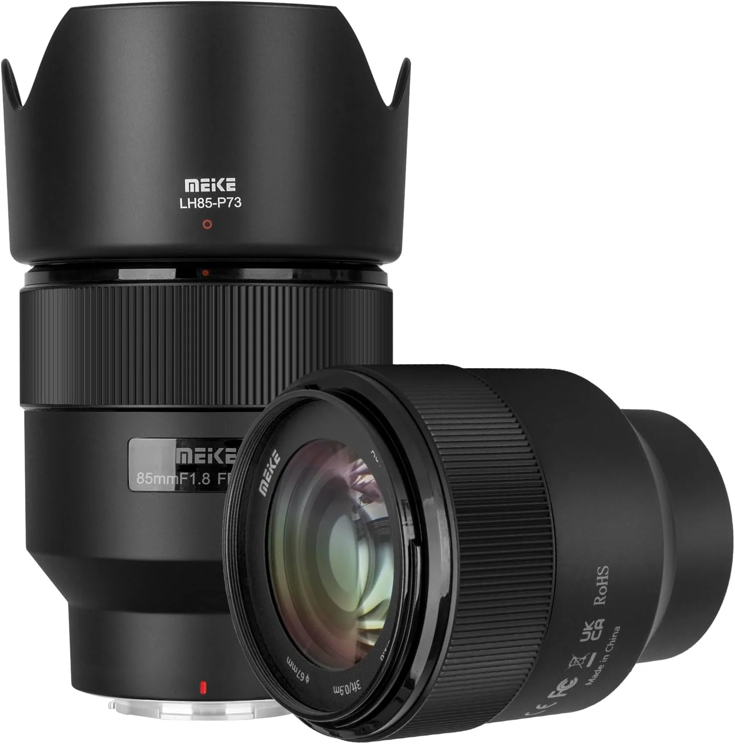 Meike 85 mm F1.8 Full Format AF STM(A Stepper Motor) Lens Large Aperture Auto Focus Medium Telephoto Lens Fixed Focal Length Portrait Lens for Fujifilm X Mount XT2 XT4 XT5 XT10 XT20 XT30 X30 X70 X-S10