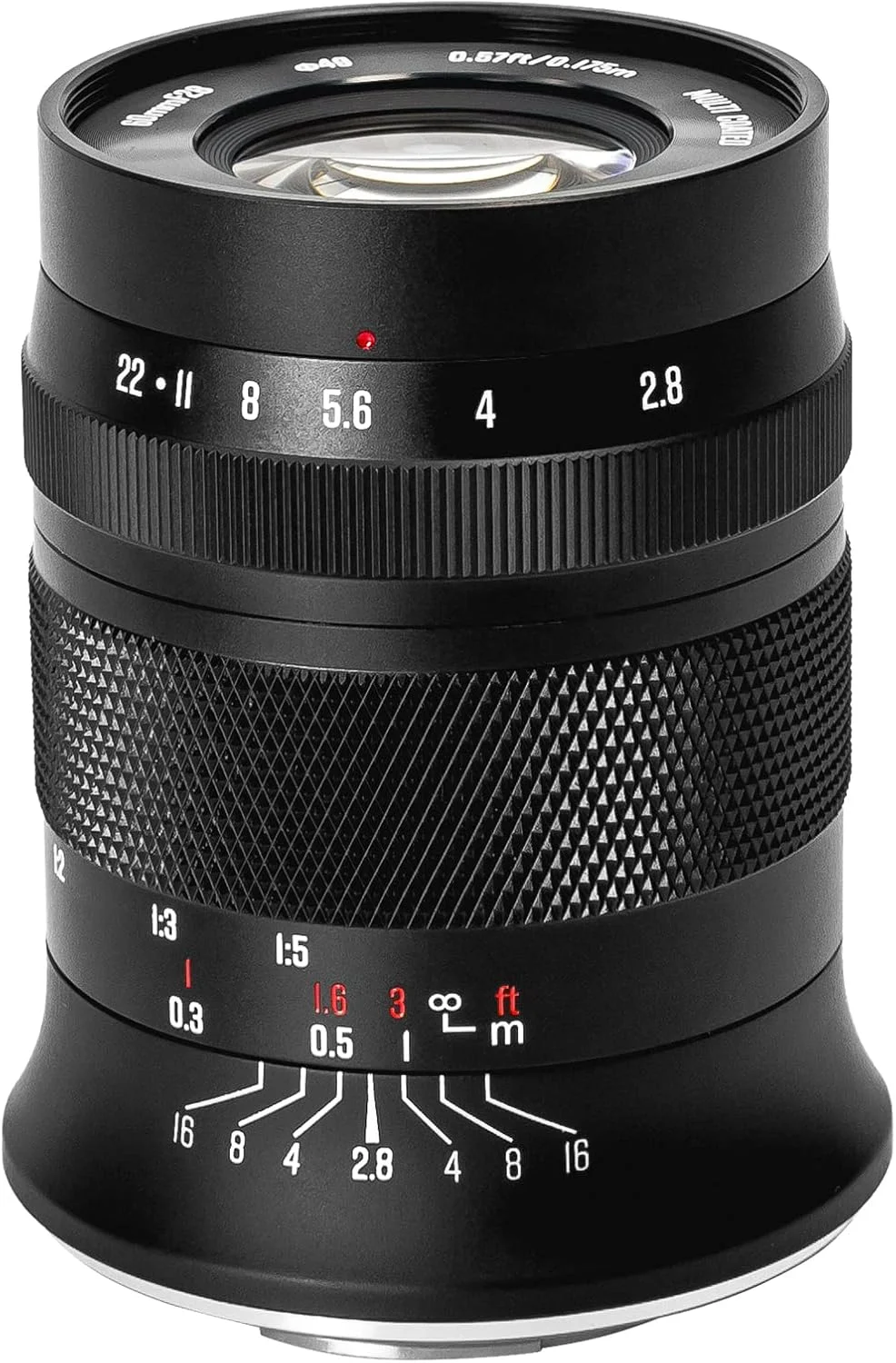 Meike 60 mm F2.8 Magnification Macro Manual Focus APS-C Lens Compatible with Fujifilm X Mount Mirrorless Cameras X-T1 X-T2 X-T3 X-T4 X-T5 X-T10 X-T20 X-T100 X-T20 XPro1 X-S10