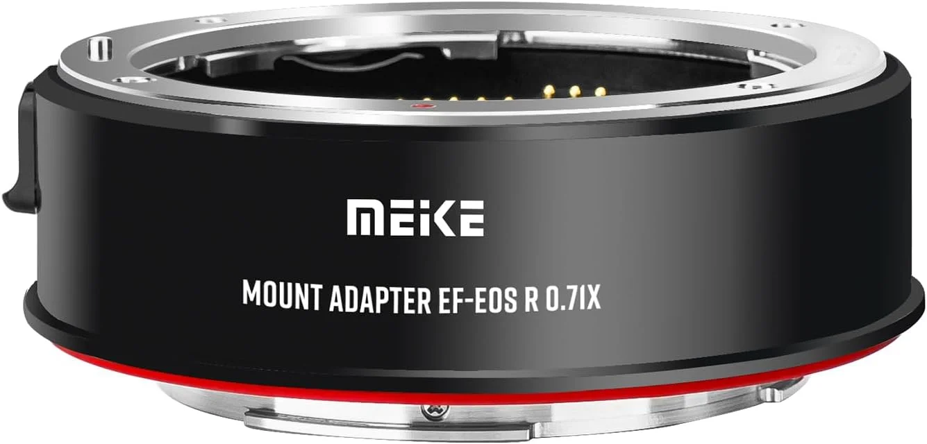 آداپتور لنز افزایش سرعت فوکوس خودکار 0.71X Meike MK-EFTR-071X برای لنزهای با مانت Canon EF به دوربین های با مانت Canon RF مدل های EOS R EOS RP R5 R6 R10 C70 در حالت APS-C