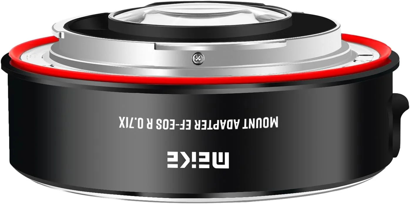 آداپتور لنز افزایش سرعت فوکوس خودکار 0.71X Meike MK-EFTR-071X برای لنزهای با مانت Canon EF به دوربین های با مانت Canon RF مدل های EOS R EOS RP R5 R6 R10 C70 در حالت APS-C