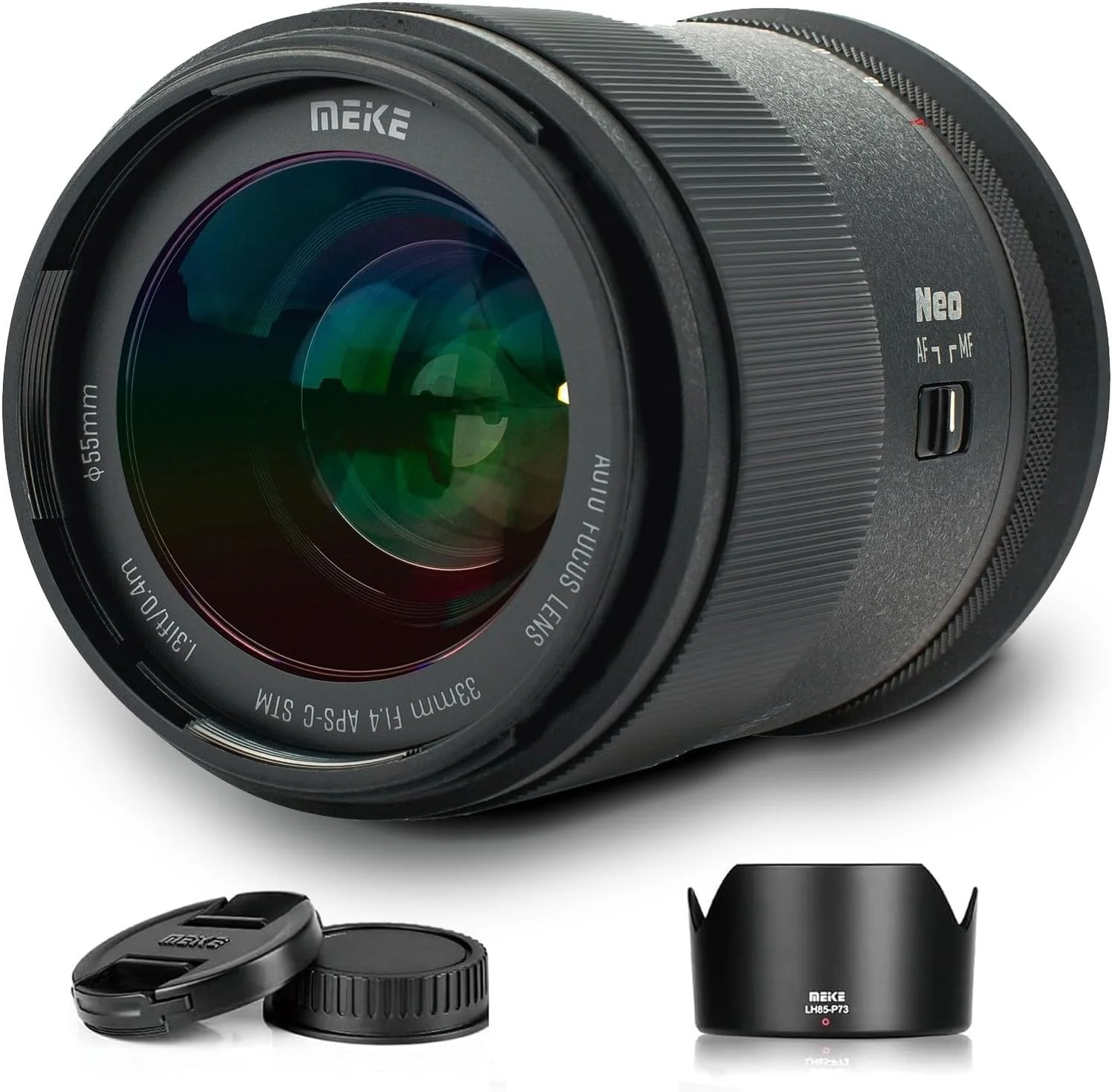 لنز پرایم پرتره Meike 33mm F1.4 X-Mount APS-C با دیافراگم بزرگ، فوکوس خودکار STM، سازگار با دوربین های Fujifilm Fuji X-Mount مدل های X-T1 X-T2 X-T3 X-T4 X-T5 X-T10 X-T20 X-T30 XT50 X-T100 X-A2 X30 X70 X-S10