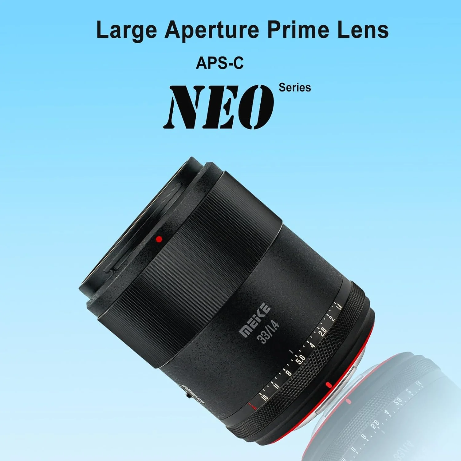 لنز پرایم پرتره Meike 33mm F1.4 X-Mount APS-C با دیافراگم بزرگ، فوکوس خودکار STM، سازگار با دوربین های Fujifilm Fuji X-Mount مدل های X-T1 X-T2 X-T3 X-T4 X-T5 X-T10 X-T20 X-T30 XT50 X-T100 X-A2 X30 X70 X-S10
