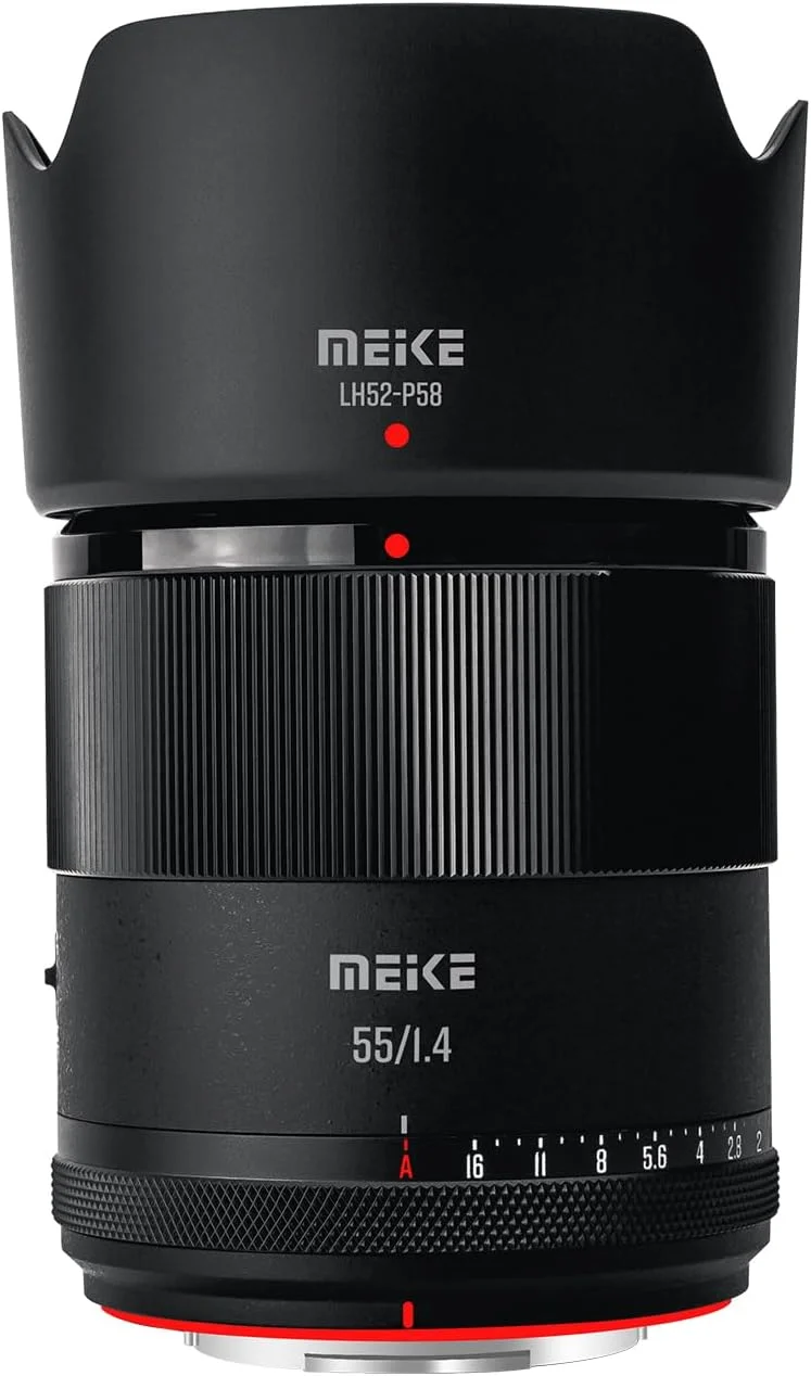 لنز پرتره 55mm F1.4 با فوکوس خودکار و موتور پله ای STM، سازگار با دوربین های Fujifilm X Mount مدل های X-T1 X-T2 X-T3 X-T4 X-T5 X-T10 X-T20 X-T30 X-T100