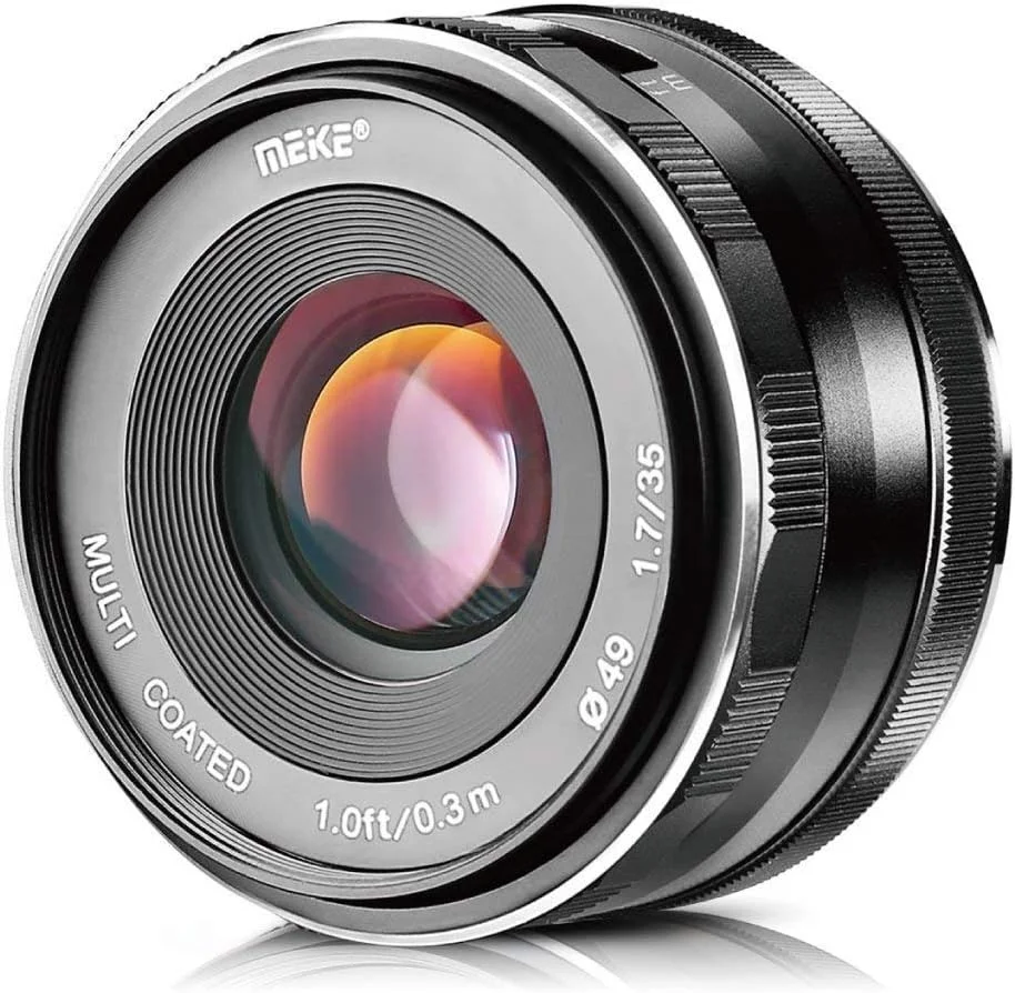 لنز ثابت 35 میلیمتری Meike F1.7 با دیافراگم بزرگ و فوکوس دستی برای مانت Nikon 1 مدل V1 J1 J5 لنز ثابت 35 میلیمتری Meike F1.7 با دیافراگم بزرگ و فوکوس دستی برای مانت Nikon 1 مدل V1 J1 J5