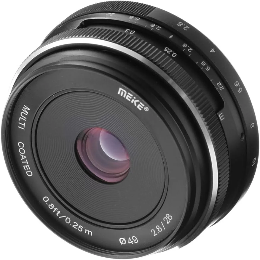 Meike 28mm F2.8 Large Aperture Manual Focus Lens for Canon EOS EF-M M1 M2 M3 Mirrorless Camera Meike 28mm F2.8 Large Aperture Manual Focus Lens for Canon EOS EF-M M1 M2 M3 Mirrorless Camera