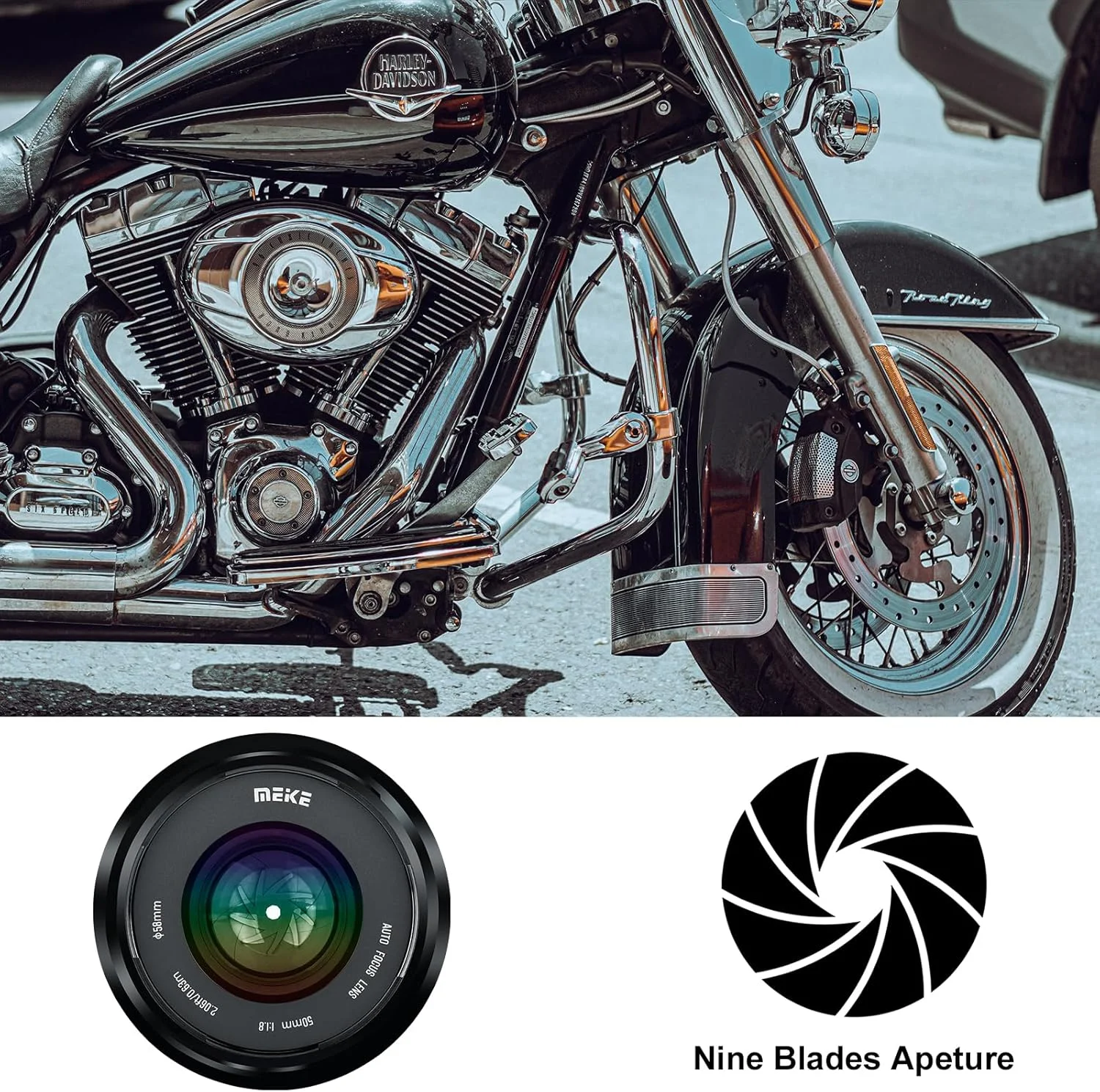 لنز 50 میلیمتری Meike F1.8 فول فریم AF STM (موتور پلهای) با دیافراگم استاندارد و فوکوس خودکار ثابت برای دوربینهای بدون آینه Sony E Mount مدلهای A9 A7III A7II A7 A7R3 A7R4 لنز 50 میلیمتری Meike F1.8 فول فریم AF STM (موتور پلهای) با دیافراگم استاندارد و فوکوس خودکار ثابت برای دوربینهای بدون آینه Sony E Mount مدلهای A9 A7III A7II A7 A7R3 A7R4