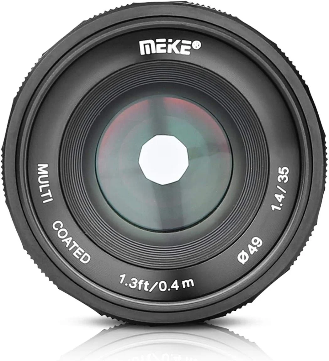 لنز زاویه باز ثابت MEIKE MK-35mm F/1.4 با فوکوس دستی و دیافراگم بزرگ سازگار با دوربین های بدون آینه سیستم Olympus Panasonic Micro Four Thirds M4/3 لنز زاویه باز ثابت MEIKE MK-35mm F/1.4 با فوکوس دستی و دیافراگم بزرگ سازگار با دوربین های بدون آینه سیستم Olympus Panasonic Micro Four Thirds M4/3