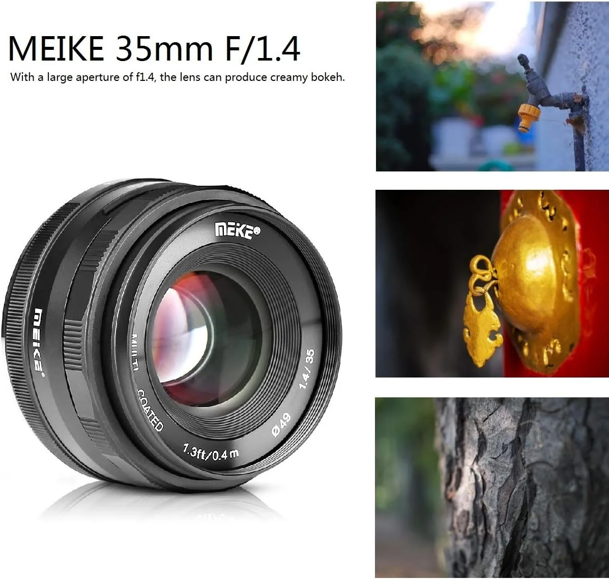 لنز زاویه باز ثابت MEIKE MK-35mm F/1.4 با فوکوس دستی و دیافراگم بزرگ سازگار با دوربین های بدون آینه سیستم Olympus Panasonic Micro Four Thirds M4/3 لنز زاویه باز ثابت MEIKE MK-35mm F/1.4 با فوکوس دستی و دیافراگم بزرگ سازگار با دوربین های بدون آینه سیستم Olympus Panasonic Micro Four Thirds M4/3