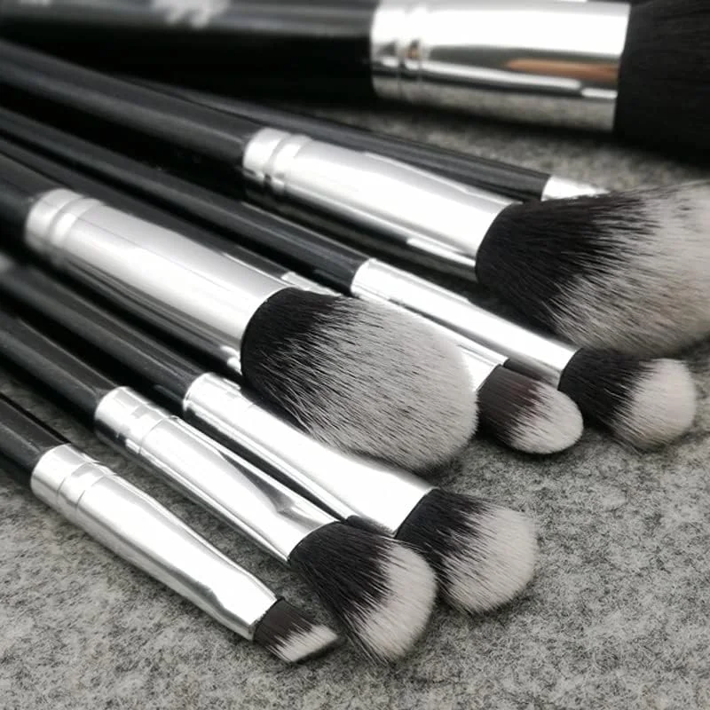 ست برس آرایشی اسکیپدر 10 عددی، برس های آرایشی مشکی کلاسیک برای کرم پودر، رژگونه، برس های آرایشی حرفه ای ست برس آرایشی اسکیپدر 10 عددی، برس های آرایشی مشکی کلاسیک برای کرم پودر، رژگونه، برس های آرایشی حرفه ای