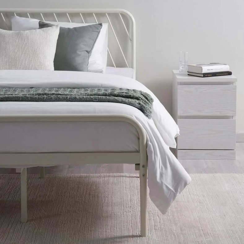 تخت یک نفره لونار پان هوم 120X190 سانتی متر سفید