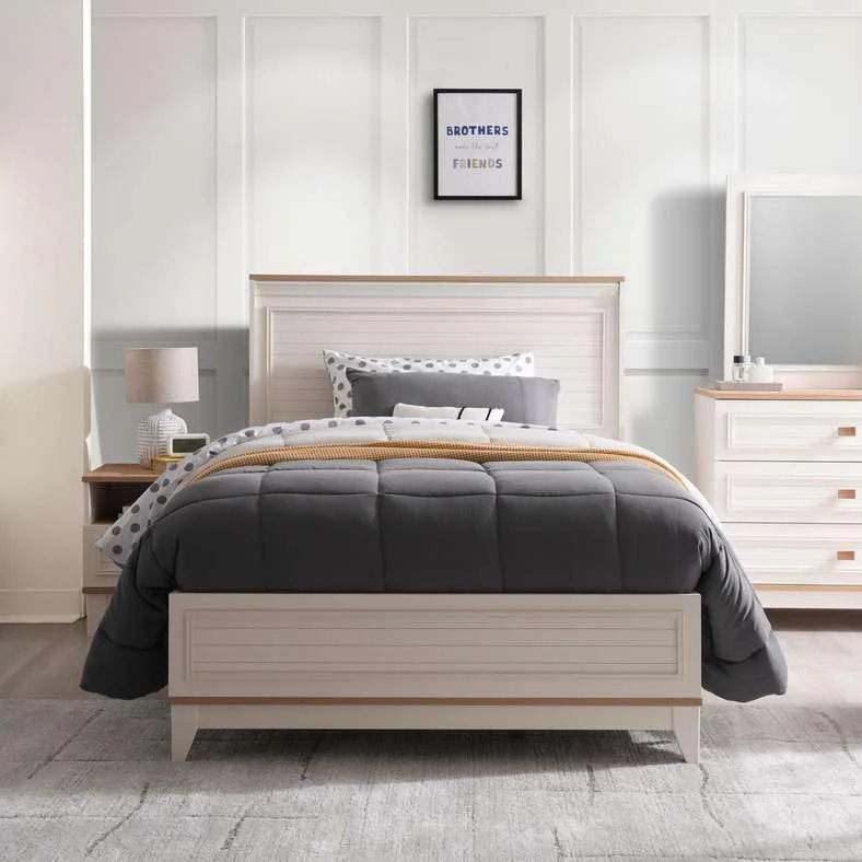 تخت خواب یک نفره کودک مدل Sedir از Pan Home، ابعاد 120X200 سانتی متر، رنگ کرم تخت خواب یک نفره کودک مدل Sedir از Pan Home، ابعاد 120X200 سانتی متر، رنگ کرم