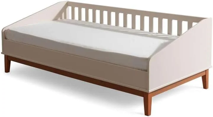 تخت خواب یک نفره کودک مدل Devan از Pan Home، ابعاد 90X190 سانتی متر، رنگ سفید مایل به کرم تخت خواب یک نفره کودک مدل Devan از Pan Home، ابعاد 90X190 سانتی متر، رنگ سفید مایل به کرم
