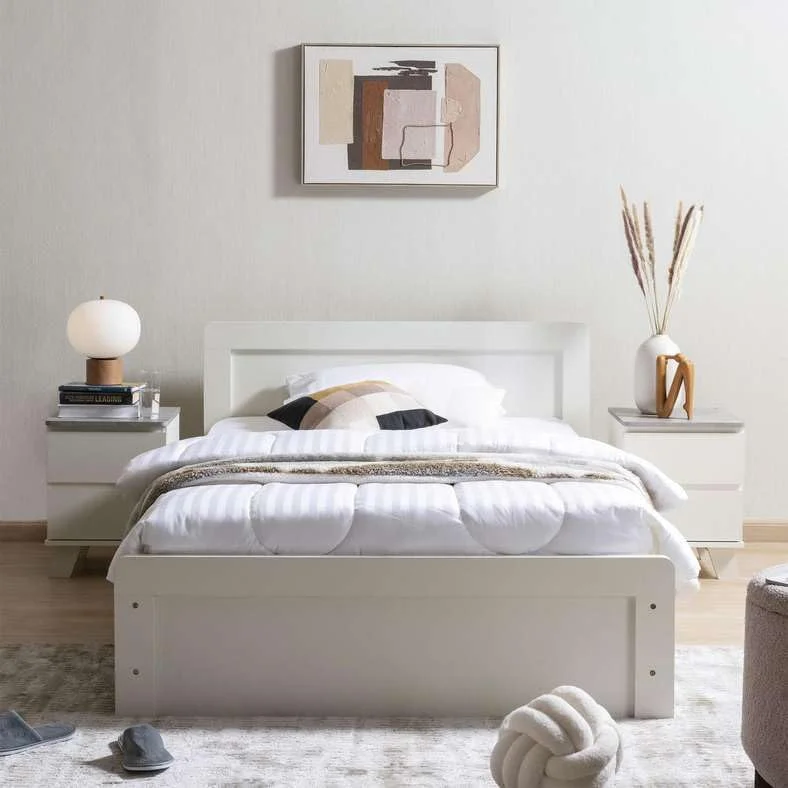 تخت یک نفره پریمیر پان هوم 120X200 سانتی متر - سفید تخت یک نفره پریمیر پان هوم 120X200 سانتی متر - سفید