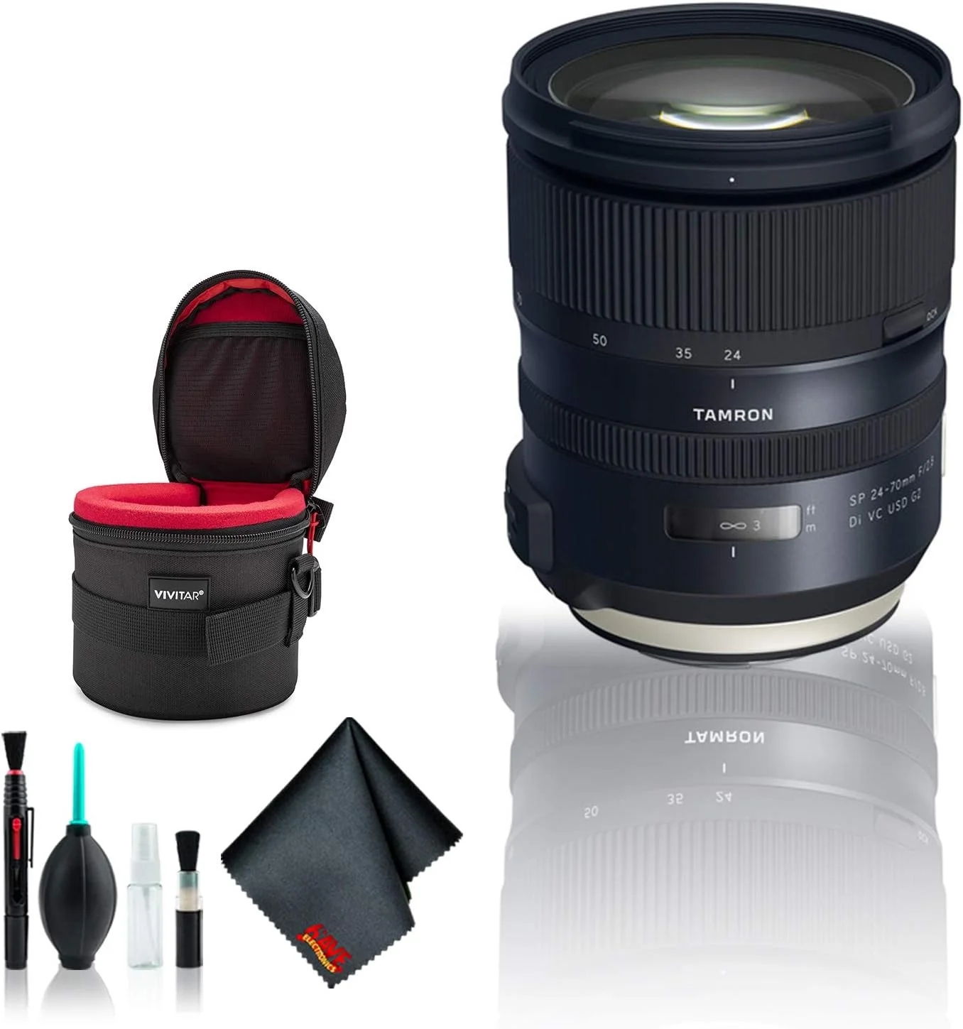 لنز تامرون SP 24-70mm f/2.8 Di VC USD G2 برای Canon EF (مدل بین المللی) - کیت باندل پیشرفته
