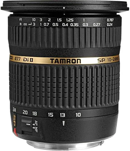 لنز زوم Tamron SP AF 10-24mm f / 3.5-4.5 DI II برای دوربین های DSLR کانن (مدل بین المللی) - بسته نرم افزاری لوکس لنز زوم Tamron SP AF 10-24mm f / 3.5-4.5 DI II برای دوربین های DSLR کانن (مدل بین المللی) - بسته نرم افزاری لوکس