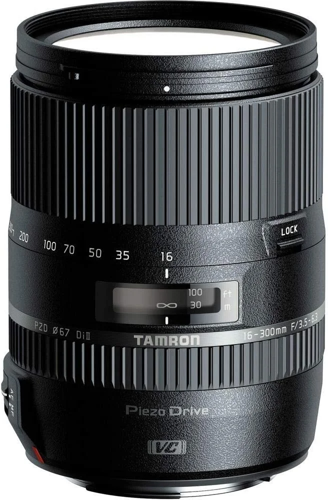 لنز تامرون B016E 16-300 میلی‌متر F3.5-6.3 Di II VC PZD ماکرو - مشکی