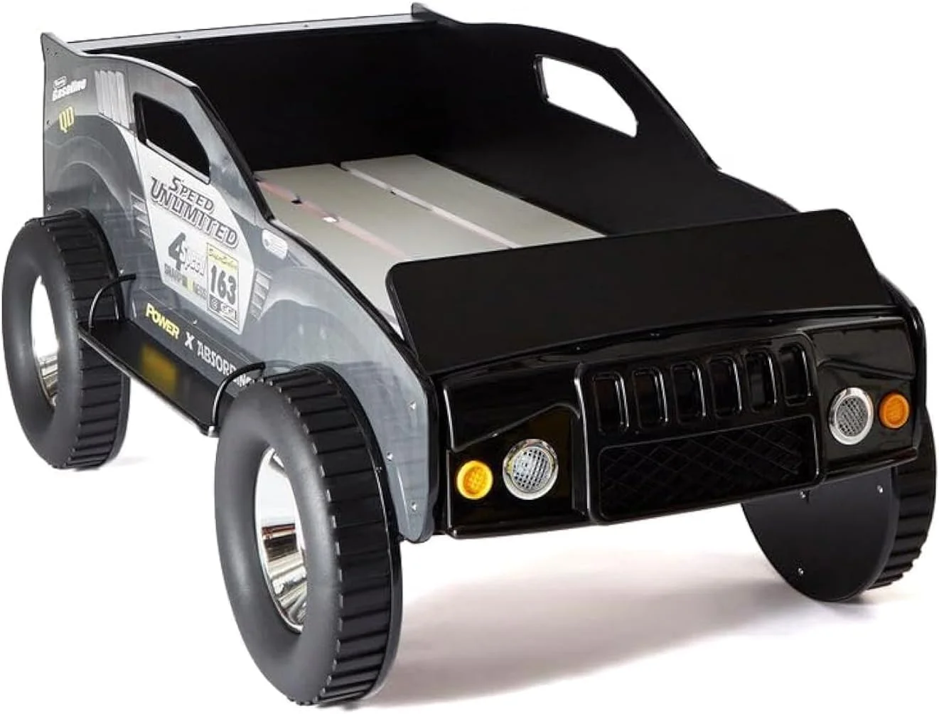 تخت خواب کودکانه جیپ مدل HomeBox Wrangler Speed Single - ابعاد 90x190 سانتی متر تخت خواب کودکانه جیپ مدل HomeBox Wrangler Speed Single - ابعاد 90x190 سانتی متر