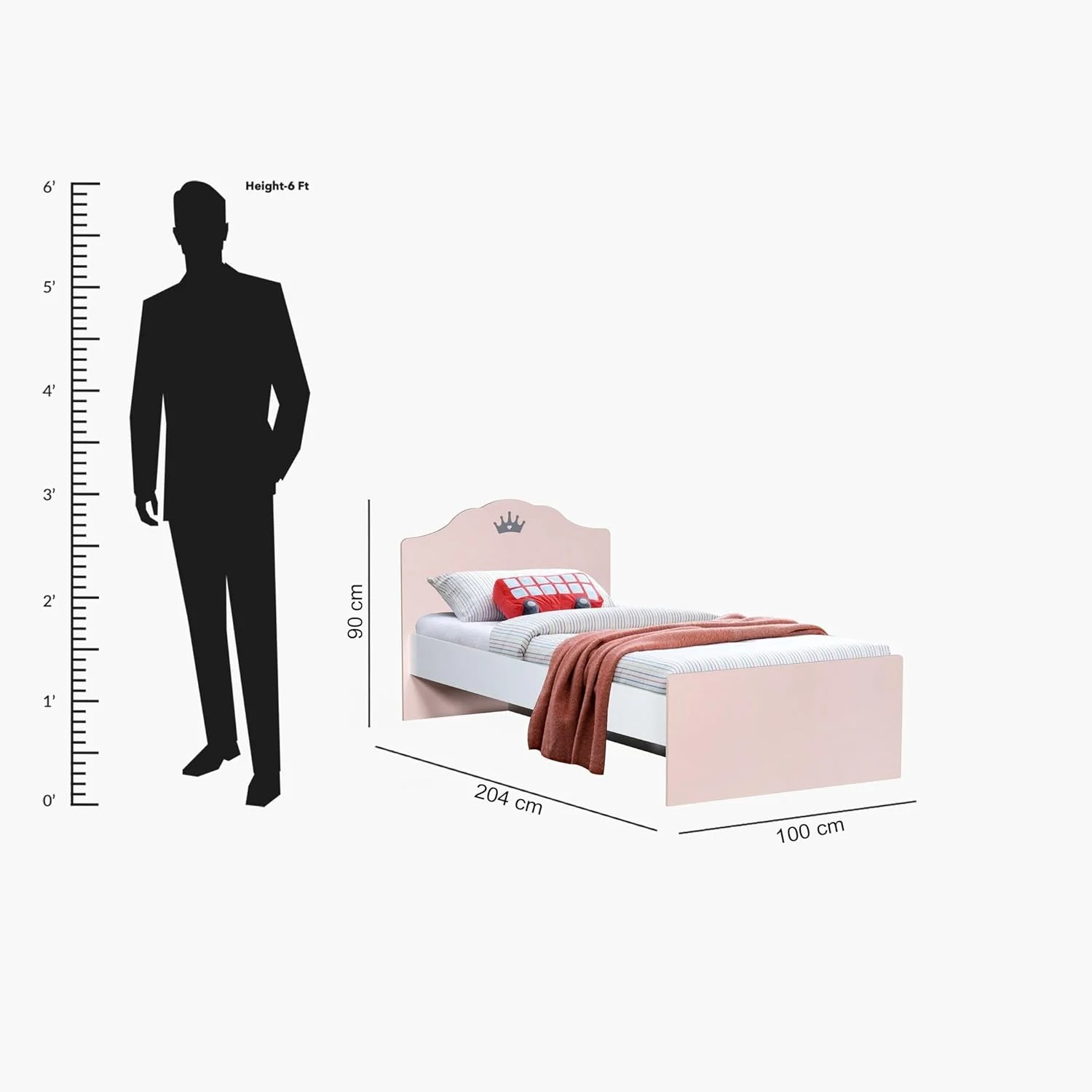 تخت خواب یک نفره Homebox مدل Vanilla Bloom - ابعاد 90x200 سانتی متر تخت خواب یک نفره Homebox مدل Vanilla Bloom - ابعاد 90x200 سانتی متر