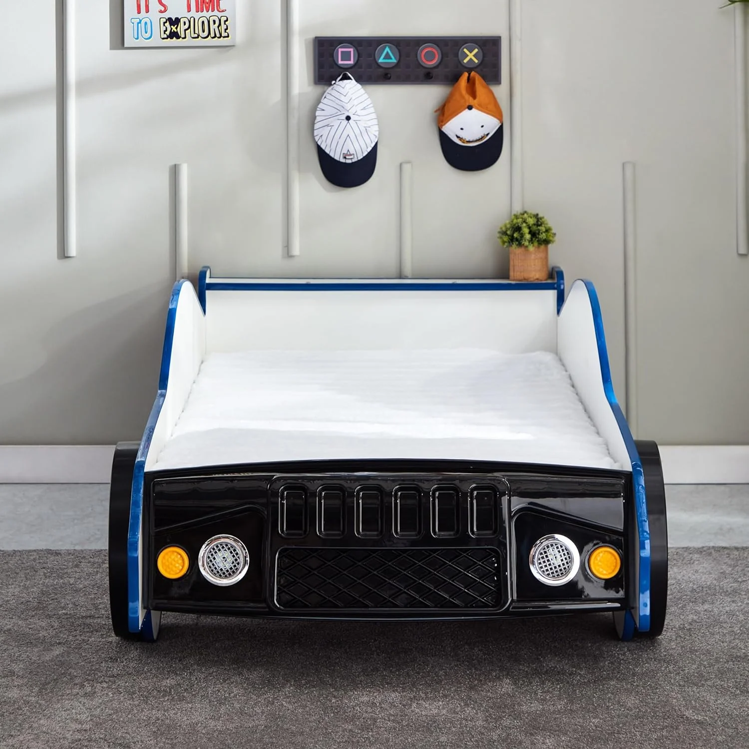 تخت خواب یک نفره ماشین پلیس HomeBox اسکاتلند - 90x190 سانتی متر تخت خواب یک نفره ماشین پلیس HomeBox اسکاتلند - 90x190 سانتی متر