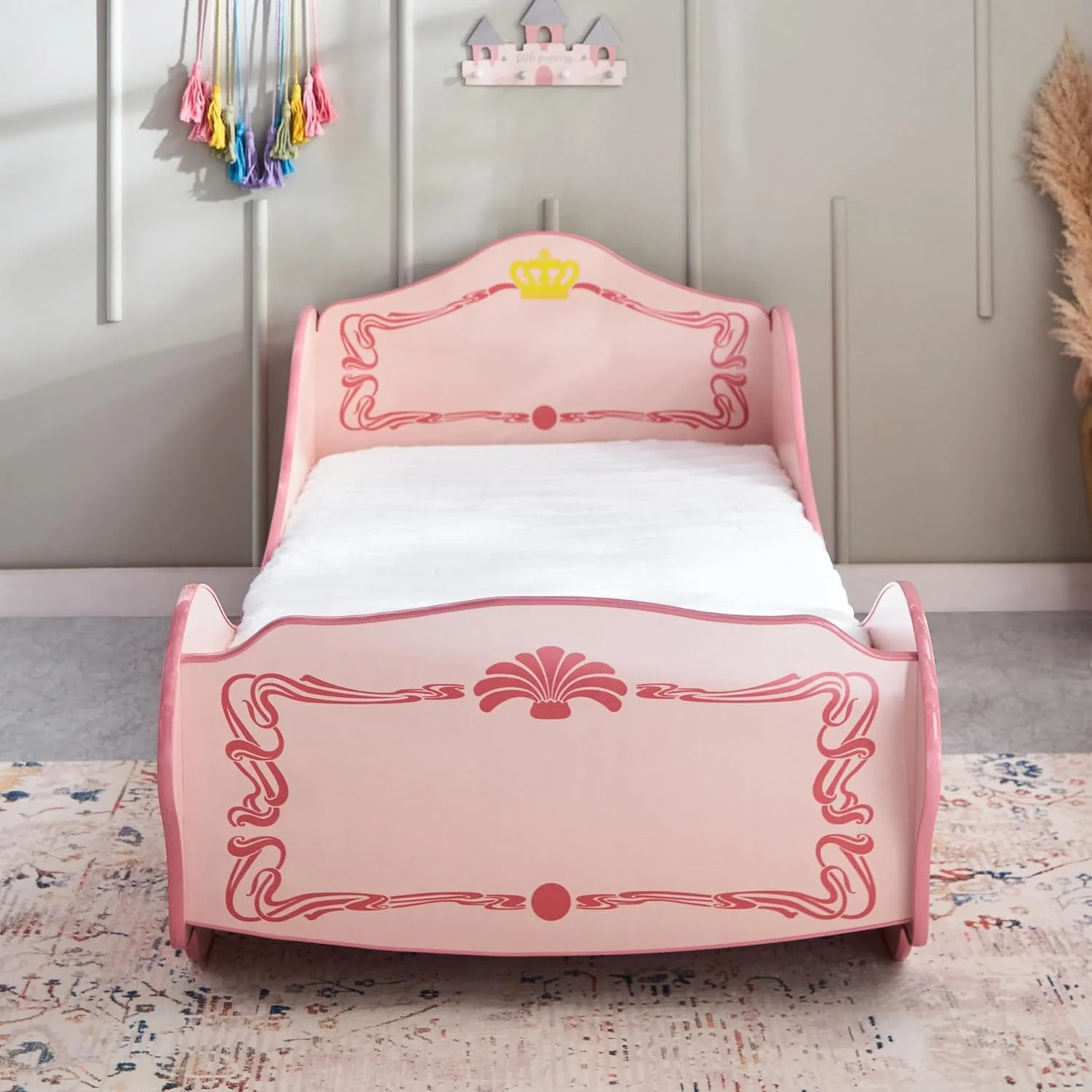 تخت خواب ماشینی یک نفره مدل HomeBox Chariot Carriage - ابعاد 90x190 سانتی متر تخت خواب ماشینی یک نفره مدل HomeBox Chariot Carriage - ابعاد 90x190 سانتی متر