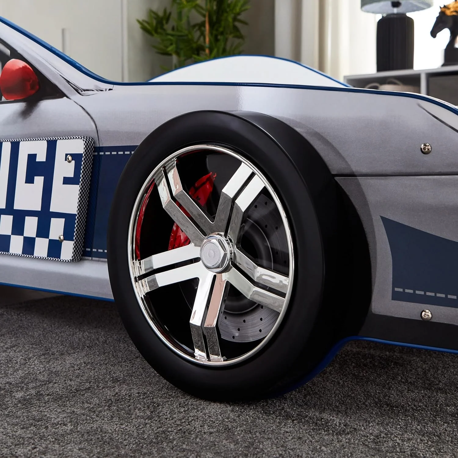 تخت خواب یک نفره ماشین پلیس HomeBox اسکاتلند - 90x190 سانتی متر تخت خواب یک نفره ماشین پلیس HomeBox اسکاتلند - 90x190 سانتی متر