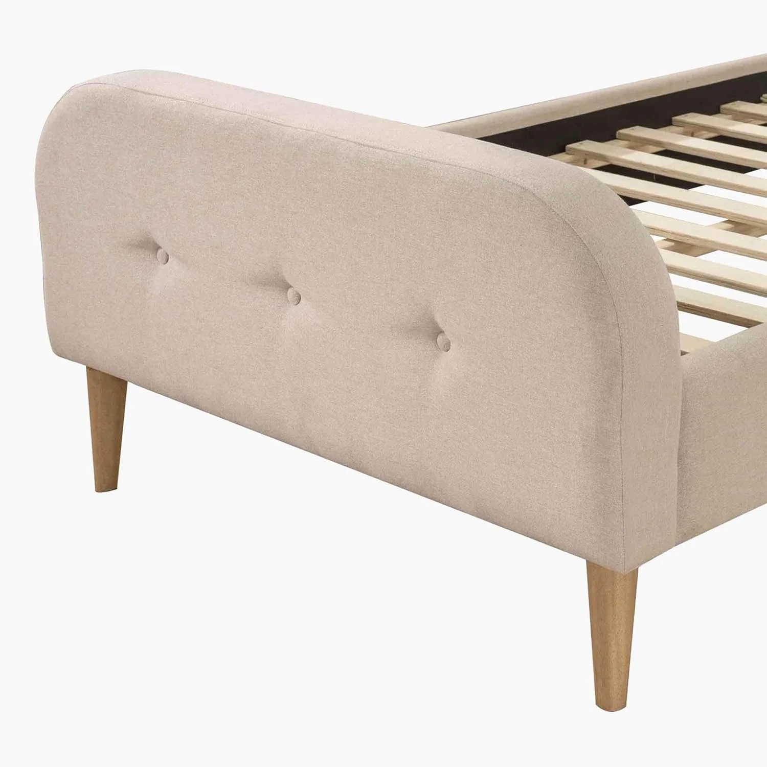 تخت خواب یک نفره روکش دار HomeBox iCloud - ابعاد 90x200 سانتی متر تخت خواب یک نفره روکش دار HomeBox iCloud - ابعاد 90x200 سانتی متر