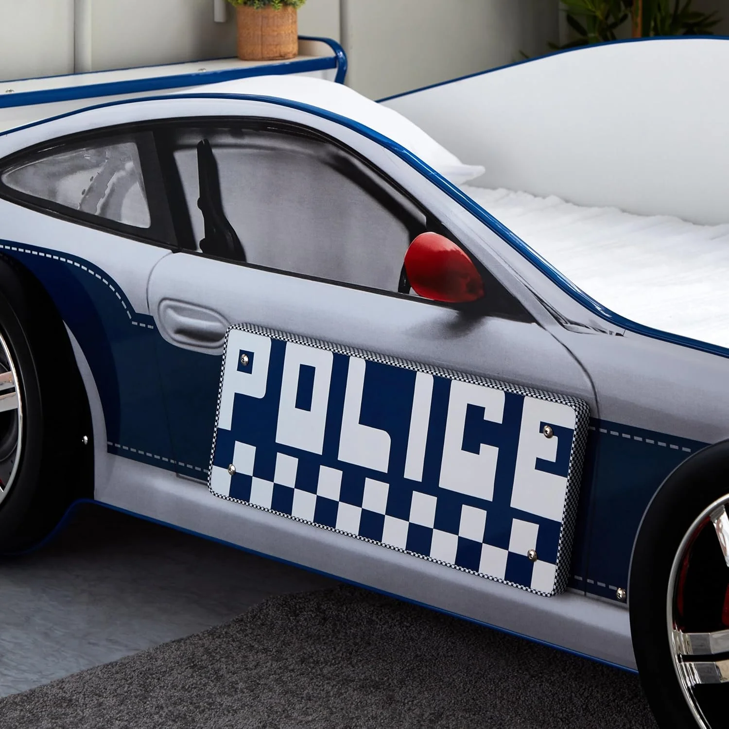 تخت خواب یک نفره ماشین پلیس HomeBox اسکاتلند - 90x190 سانتی متر تخت خواب یک نفره ماشین پلیس HomeBox اسکاتلند - 90x190 سانتی متر