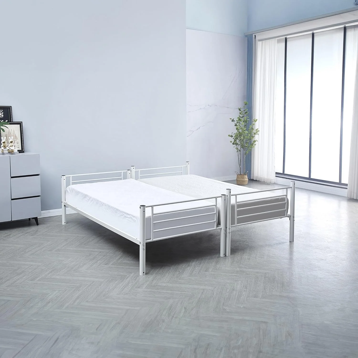 تخت دو طبقه وانیلی HomeBox - ابعاد 90x200 سانتی متر تخت دو طبقه وانیلی HomeBox - ابعاد 90x200 سانتی متر