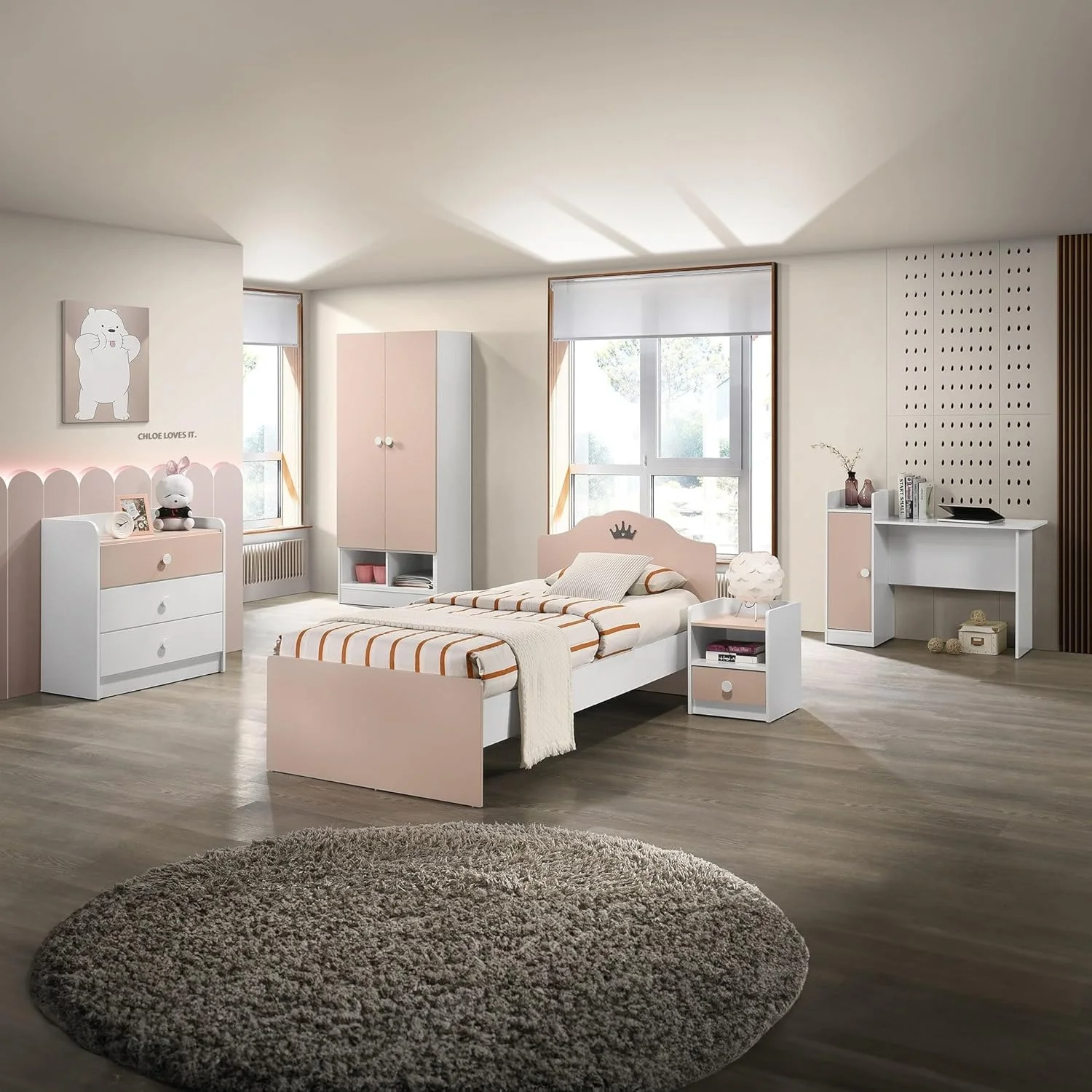 تخت خواب یک نفره Homebox مدل Vanilla Bloom - ابعاد 90x200 سانتی متر تخت خواب یک نفره Homebox مدل Vanilla Bloom - ابعاد 90x200 سانتی متر