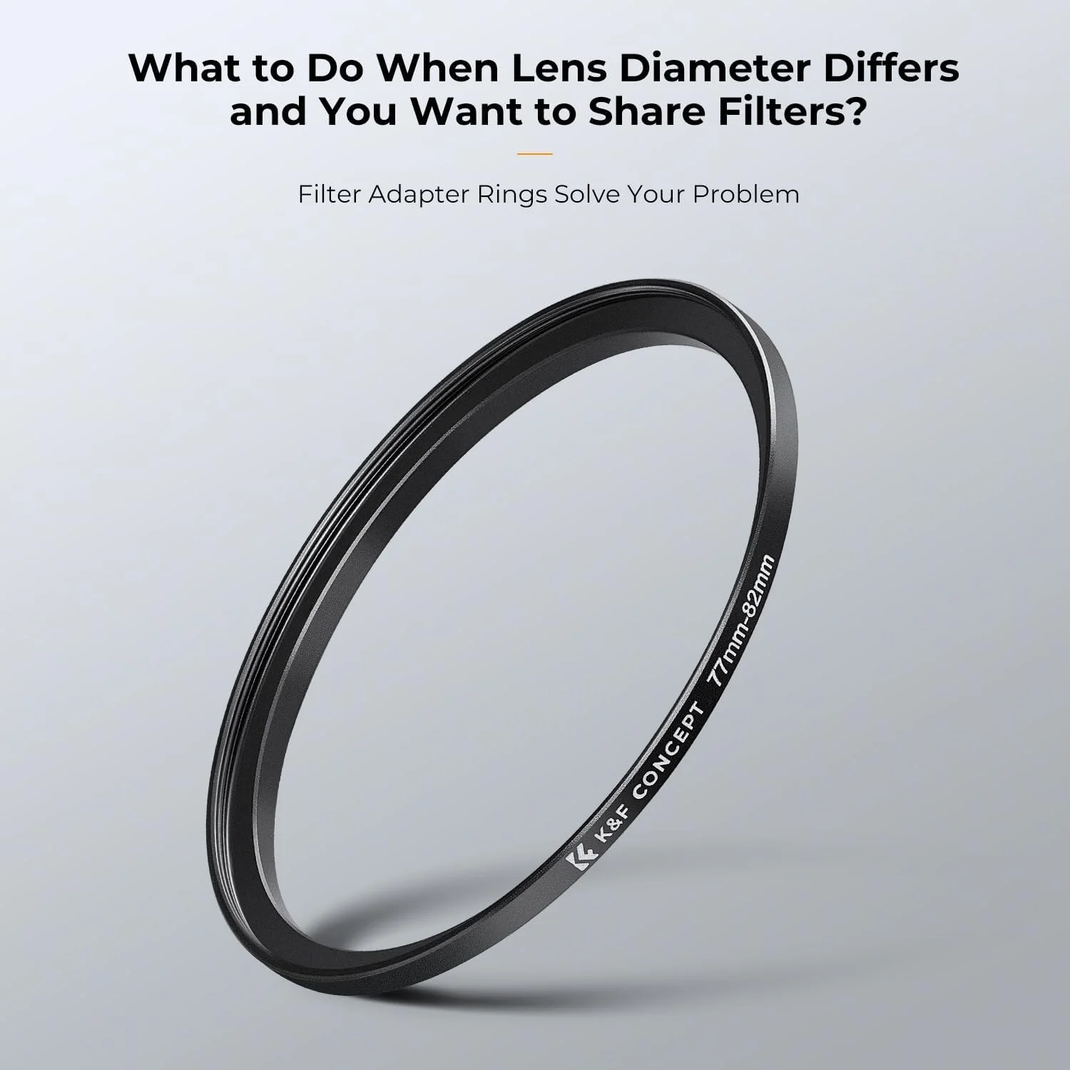 مجموعه حلقه های فیلتر لنز دوربین فلزی K&F Concept (مشکی) مجموعه حلقه های فیلتر لنز دوربین فلزی K&F Concept (مشکی)