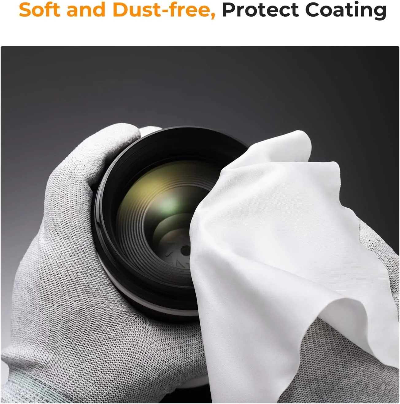 درب لنز 52 میلی‌متری K&F Concept، 4 در 1 شامل درب لنز فشاری مرکزی + بند نگهدارنده ضد گم شدن + کیت پارچه تمیز کننده میکروفیبر سازگار با لنزهای دوربین نیکون، کانن، سونی، فوجی‌فیلم