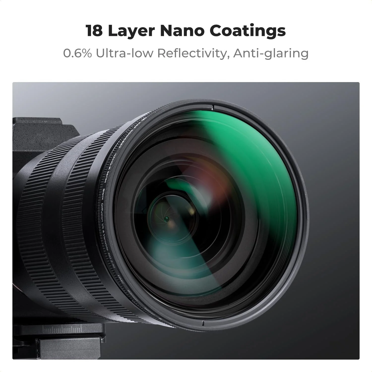 فیلتر مه سیاه 1/4 و فیلتر ND2-32 دو در یک K&F CONCEPT با سایز 52 میلیمتر به همراه دستمال تمیز کننده مخصوص لنز دوربین فیلتر مه سیاه 1/4 و فیلتر ND2-32 دو در یک K&F CONCEPT با سایز 52 میلیمتر به همراه دستمال تمیز کننده مخصوص لنز دوربین