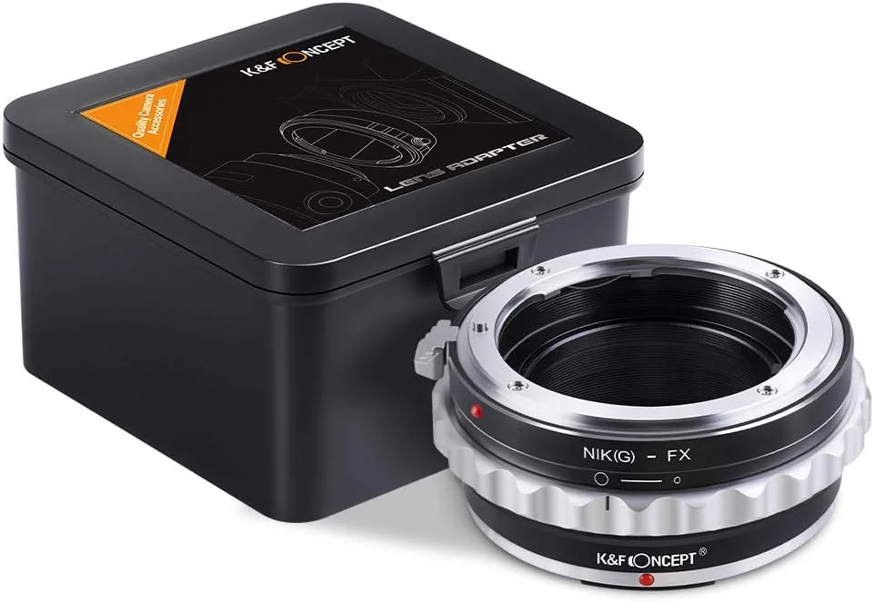 آداپتور نیکون به فوجی X، آداپتور مانت لنز K&F Concept با حلقه کنترل دیافراگم برای لنزهای نیکون Nikkor G AI F به دوربین فوجی فیلم Fuji X FX