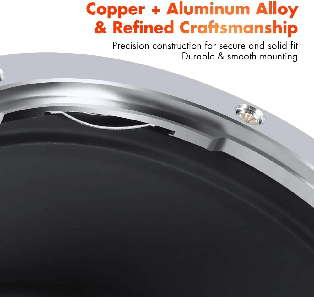 آداپتور K&F Concept EOS به E Mount برای لنزهای Canon EF EF-S Mount به دوربین های بدون آینه E NEX Mount با طراحی لاک مات برای Sony A6000 A6400 A7II A5100 A7 A7RIII