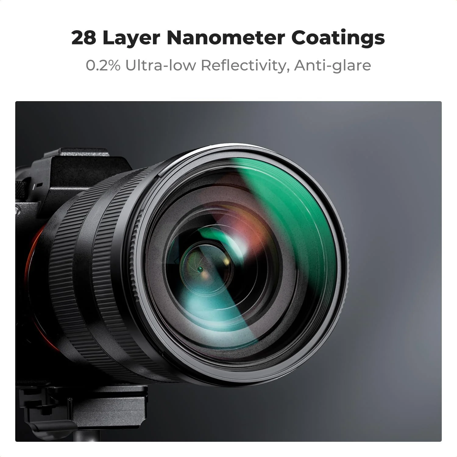 فیلتر پراکندگی سیاه 82 میلیمتری 1/8 K&F Concept، فیلتر لنز جلوه سینمایی مه با 28 پوشش چند لایه مقاوم در برابر آب/ضد خش برای عکاسی ویدیویی/ولاگ/پرتره (سری Nano-X) فیلتر پراکندگی سیاه 82 میلیمتری 1/8 K&F Concept، فیلتر لنز جلوه سینمایی مه با 28 پوشش چند لایه مقاوم در برابر آب/ضد خش برای عکاسی ویدیویی/ولاگ/پرتره (سری Nano-X)