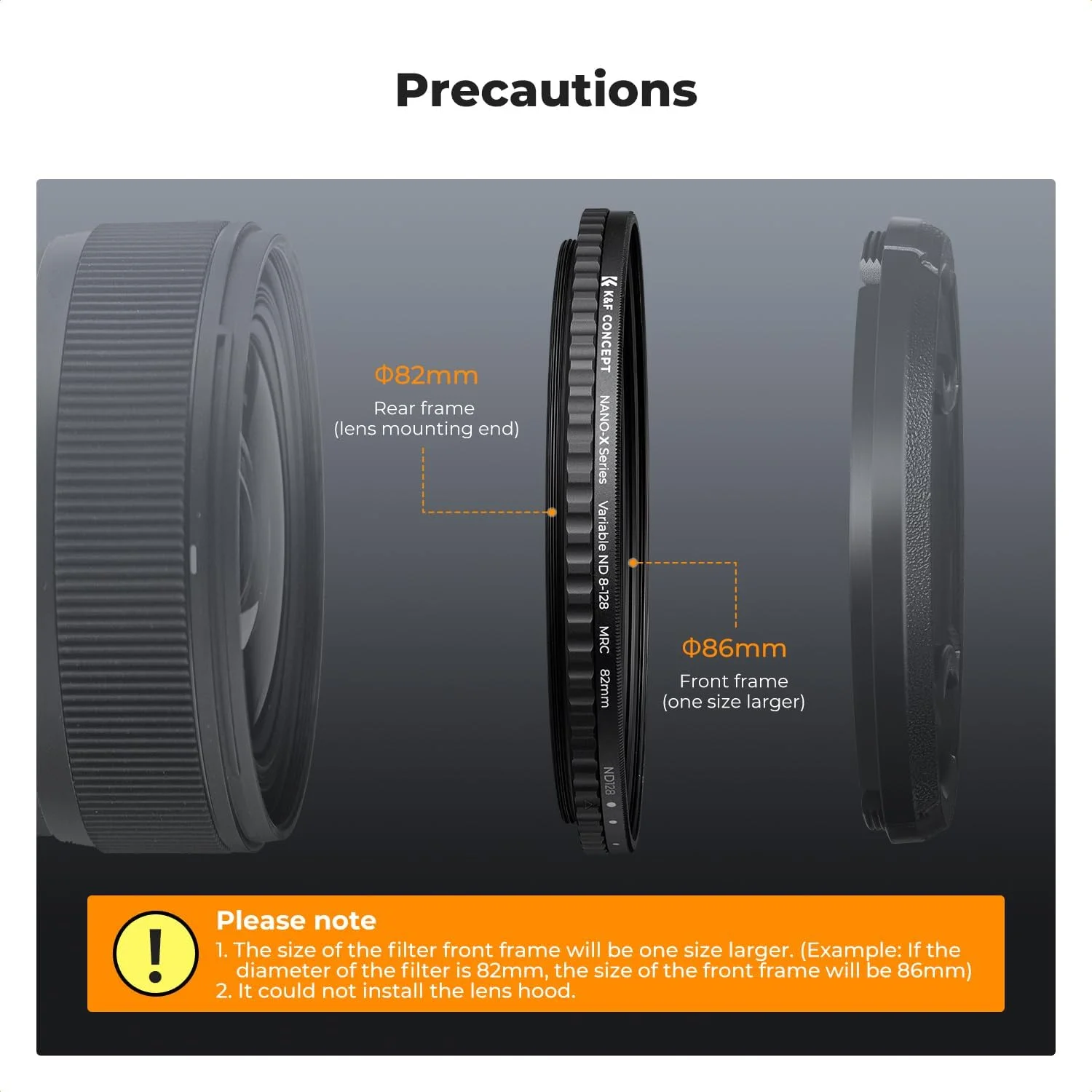 فیلتر کاهنده نور متغیر K&F Concept با دهانه 67 میلیمتر، ND8 تا ND128، باریک، مناسب لنز دوربین، بدون ایجاد لکه X، دارای فناوری نانوتک، فوقالعاده باریک و مقاوم در برابر شرایط جوی فیلتر کاهنده نور متغیر K&F Concept با دهانه 67 میلیمتر، ND8 تا ND128، باریک، مناسب لنز دوربین، بدون ایجاد لکه X، دارای فناوری نانوتک، فوقالعاده باریک و مقاوم در برابر شرایط جوی