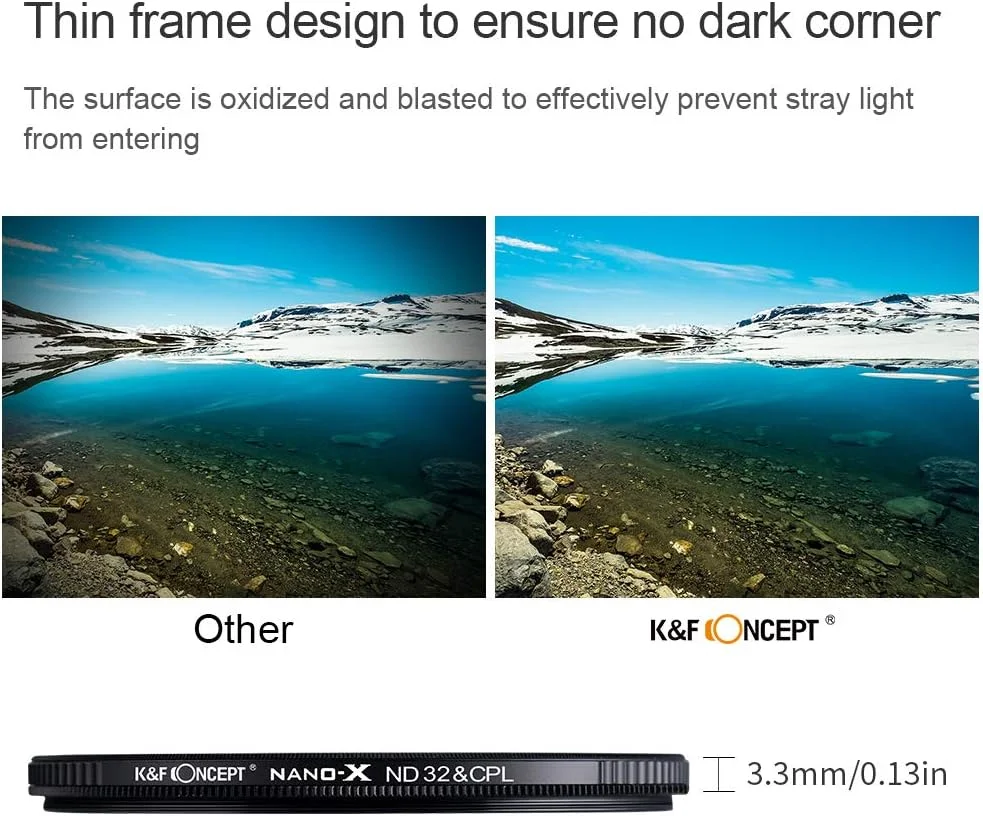 فیلتر ND32 و فیلتر پلاریزه دایره ای CPL دو در یک K&F Concept با قطر 72 میلی متر برای لنز دوربین، پوشش چند مقاومتی، فوق العاده شفاف، ضد آب و ضد خش فیلتر ND32 و فیلتر پلاریزه دایره ای CPL دو در یک K&F Concept با قطر 72 میلی متر برای لنز دوربین، پوشش چند مقاومتی، فوق العاده شفاف، ضد آب و ضد خش