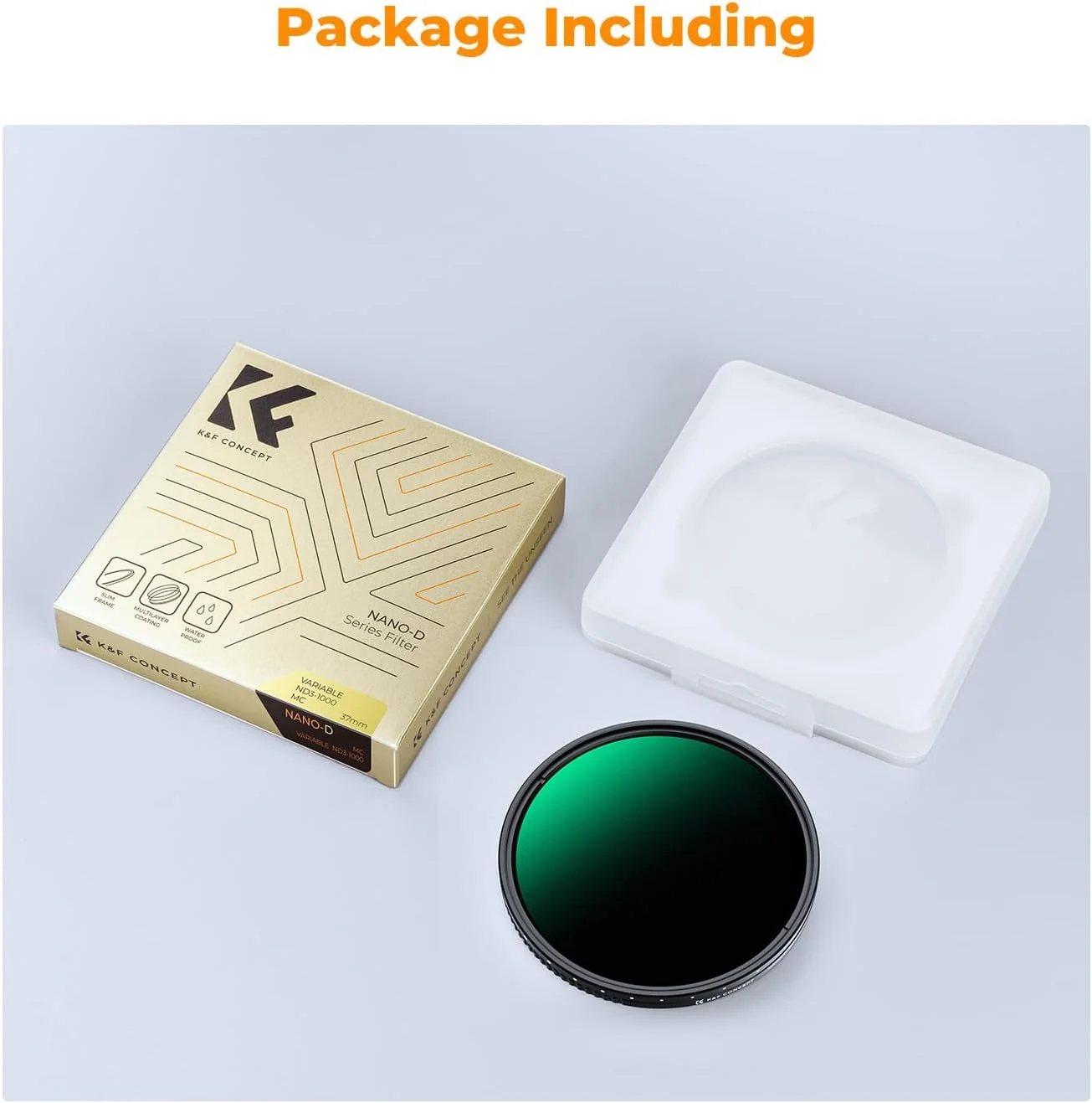 K&F Concept 43mm Variable ND3-1000 Filter for Camera Lens D-Series