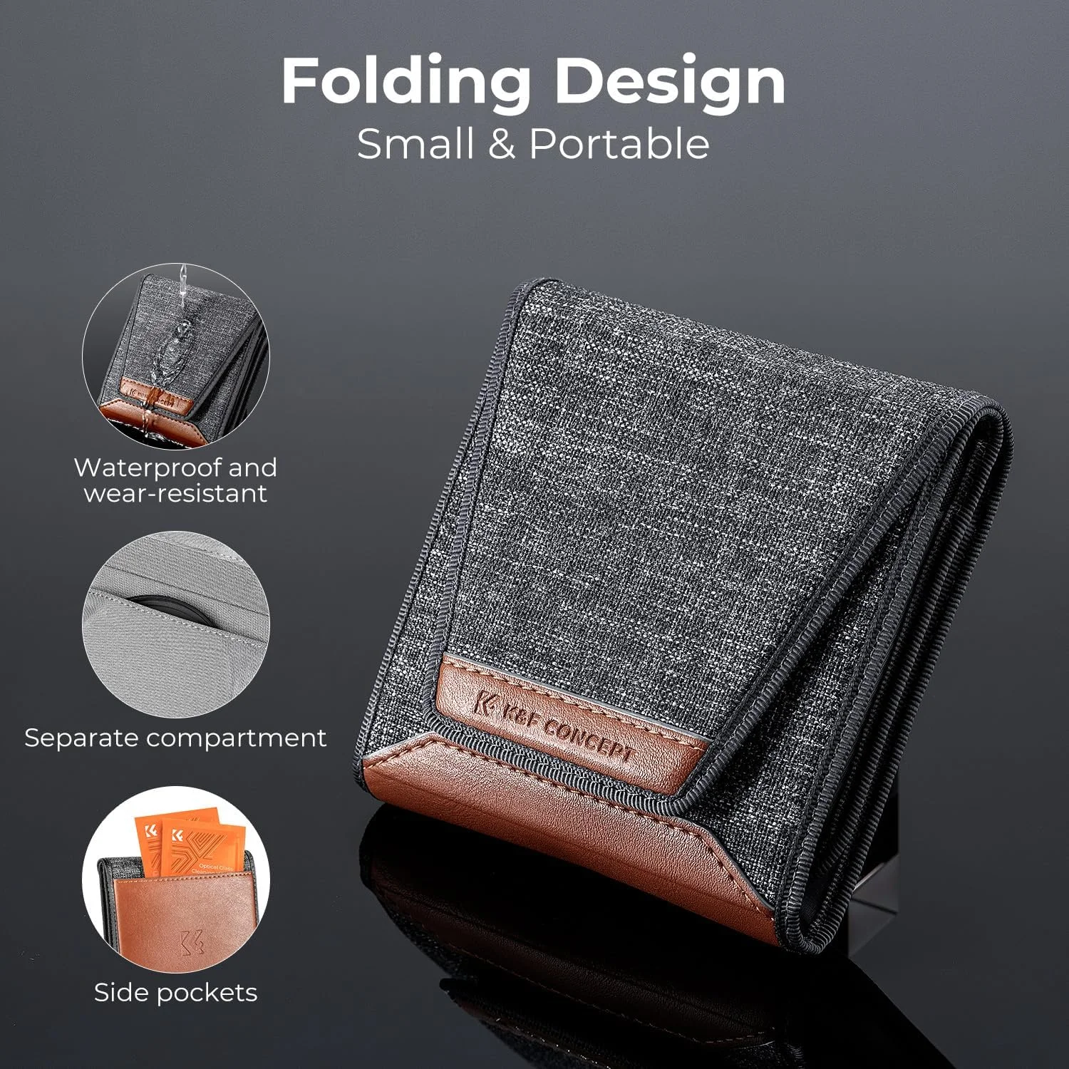 کیت فیلتر لنز ND با قطر ۷۷ میلیمتر K&F Concept شامل فیلترهای ND8، ND64 و ND1000 - شیشه اپتیکال ۲۴ لایه پوشش چندگانه ضد آب به همراه کیف فیلتر و پارچه تمیز کننده (سری D) کیت فیلتر لنز ND با قطر ۷۷ میلیمتر K&F Concept شامل فیلترهای ND8، ND64 و ND1000 - شیشه اپتیکال ۲۴ لایه پوشش چندگانه ضد آب به همراه کیف فیلتر و پارچه تمیز کننده (سری D)