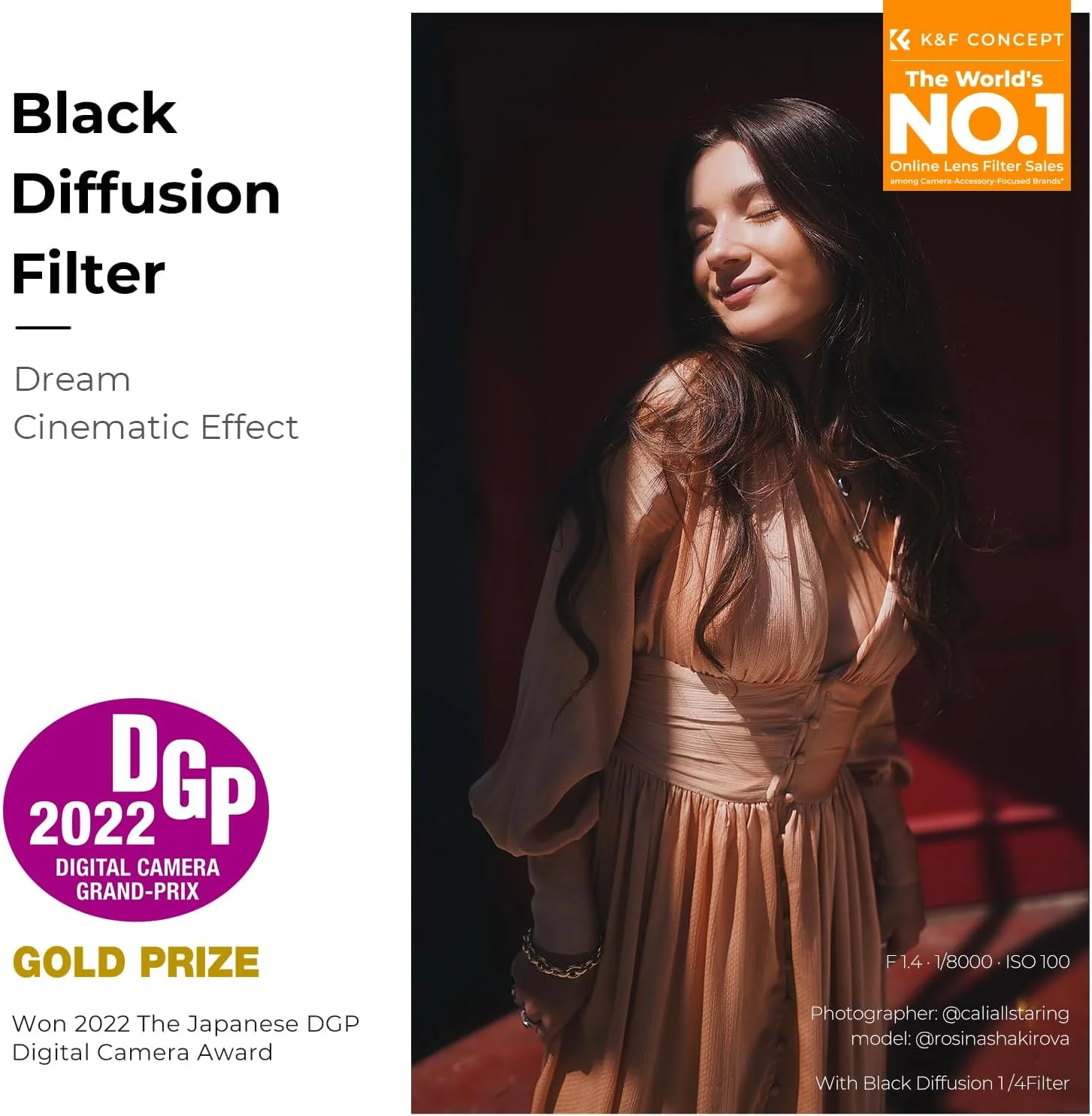 فیلتر مشکی دیفیوژن 1/4 K&F Concept با سایز 62 میلیمتر، ایجاد کننده افکت سینمایی سافت میست به همراه درب لنز، مناسب برای فیلمبرداری، ولاگ، عکاسی پرتره و لنز دوربین فیلتر مشکی دیفیوژن 1/4 K&F Concept با سایز 62 میلیمتر، ایجاد کننده افکت سینمایی سافت میست به همراه درب لنز، مناسب برای فیلمبرداری، ولاگ، عکاسی پرتره و لنز دوربین