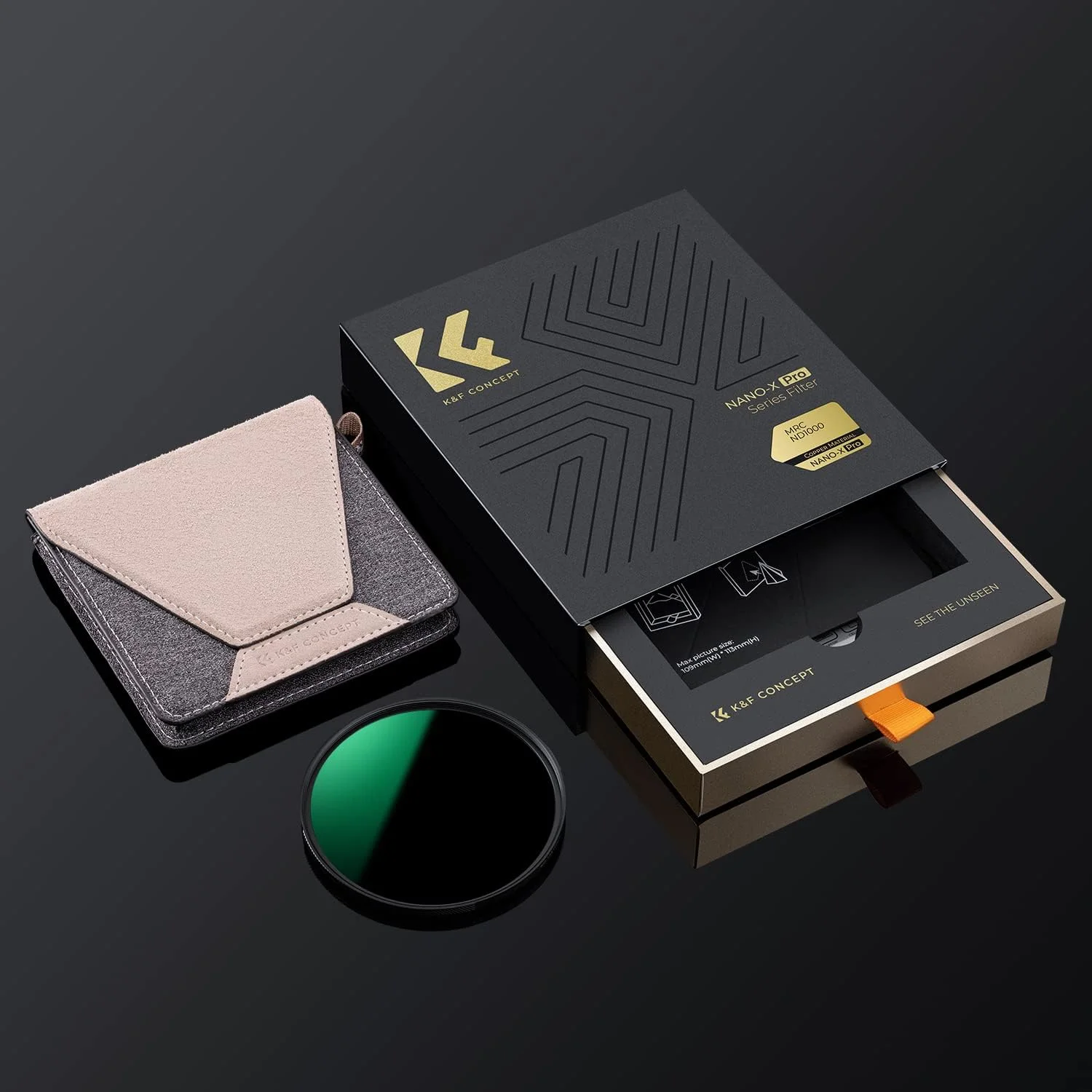 فیلتر ND1000 (فیلتر کاهنده نور ثابت 10 استاپ) 77 میلیمتری K&F Concept، فیلتر لنز ND با 36 پوشش چند لایه، فیلتر لنز دوربین با کیفیت بالا (سری Nano-X PRO) فیلتر ND1000 (فیلتر کاهنده نور ثابت 10 استاپ) 77 میلیمتری K&F Concept، فیلتر لنز ND با 36 پوشش چند لایه، فیلتر لنز دوربین با کیفیت بالا (سری Nano-X PRO)