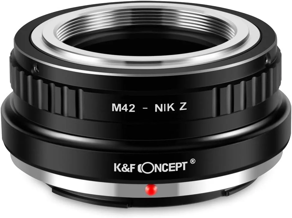 آداپتور لنز K&F Concept برای اتصال لنز M42 به دوربین های بدون آینه نیکون Z مانت Z6 Z7 آداپتور لنز K&F Concept برای اتصال لنز M42 به دوربین های بدون آینه نیکون Z مانت Z6 Z7