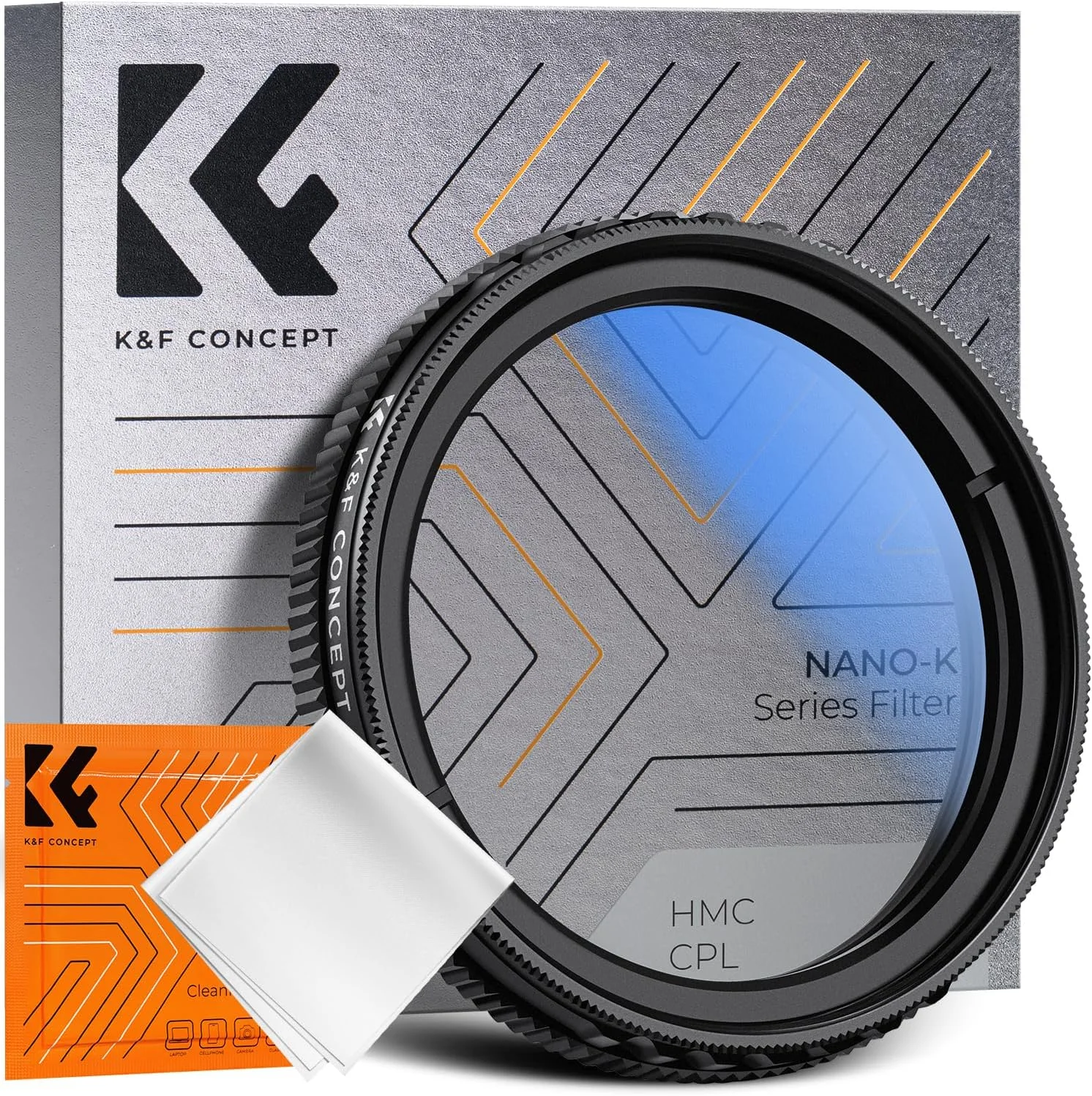 فیلتر پلاریزه دایره‌ای CPL کانسپت K&F برای دوربین جلوی خودرو N5/N4 Pro/S1 Pro/E1/E1 LITE/E2/E3، حذف پرتوهای بازتابی نامعتبر