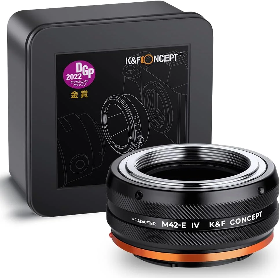 آداپتور لنز K&F Concept M42-NEX IV با فوکوس دستی سازگار با لنز M42 و بدنه دوربین Sony E Mount